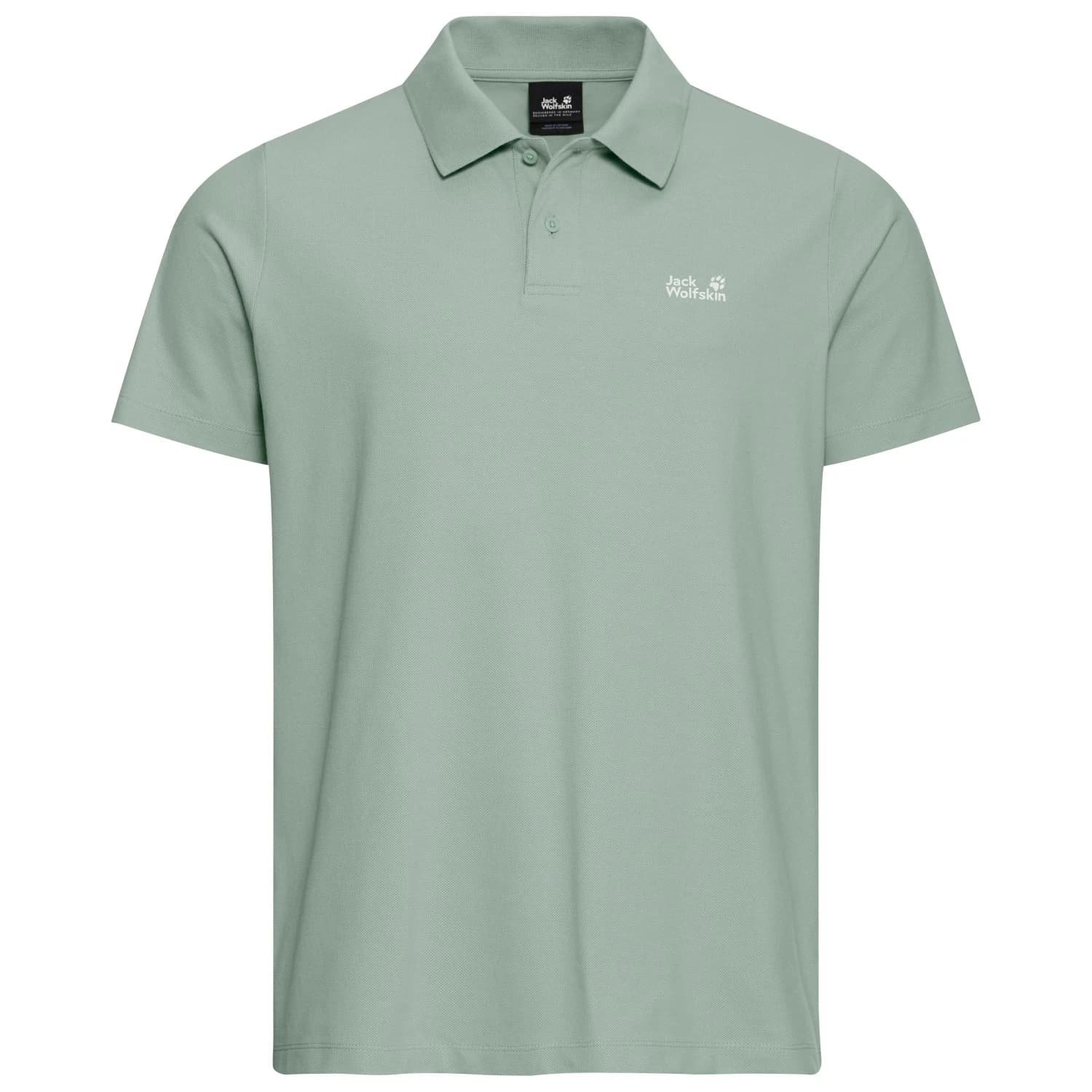 Мъжка поло тениска Jack wolfskin Essential Polo shirt - Green Zinnia