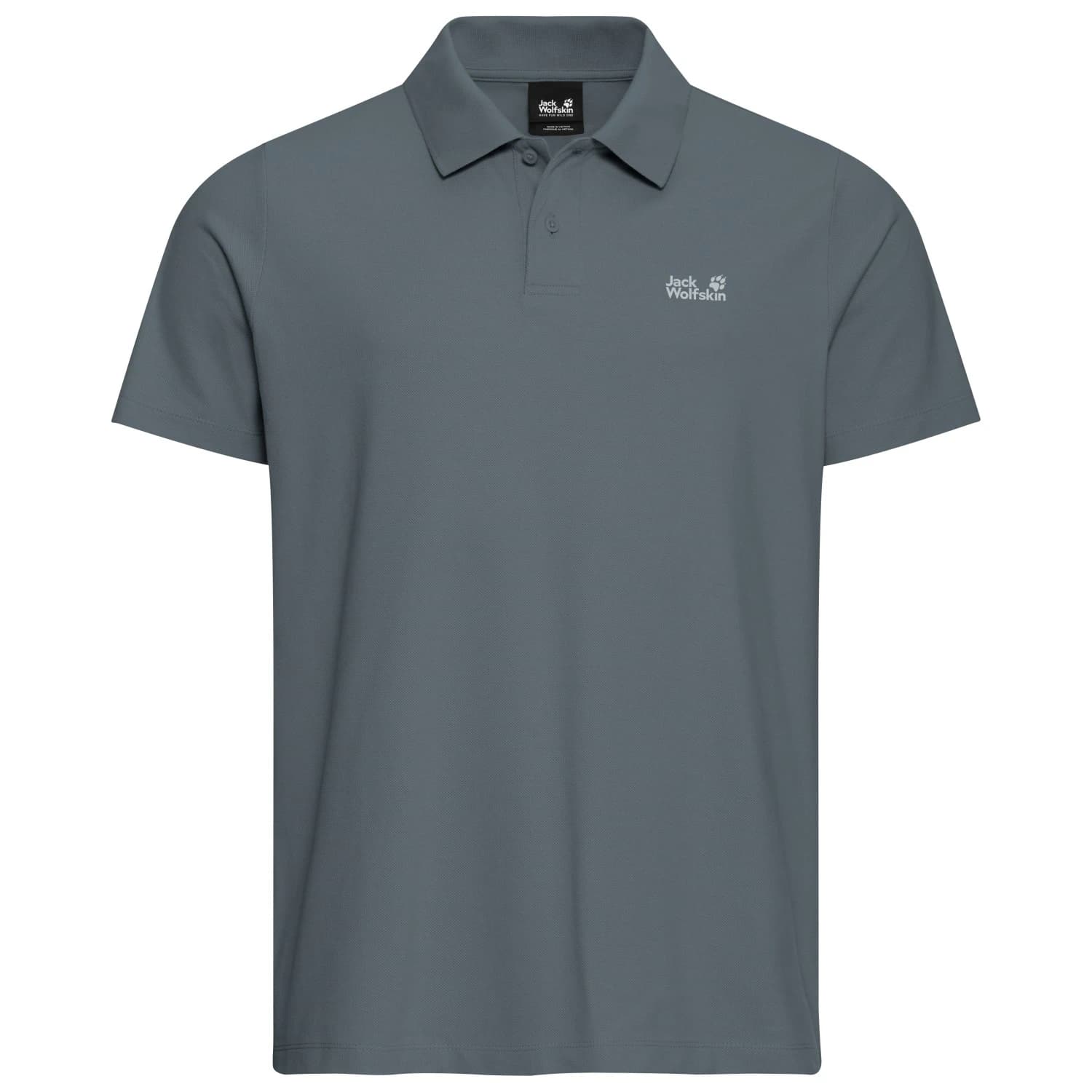 Мъжка поло тениска Jack Wolfskin Essential Polo shirt - Grey Odessa