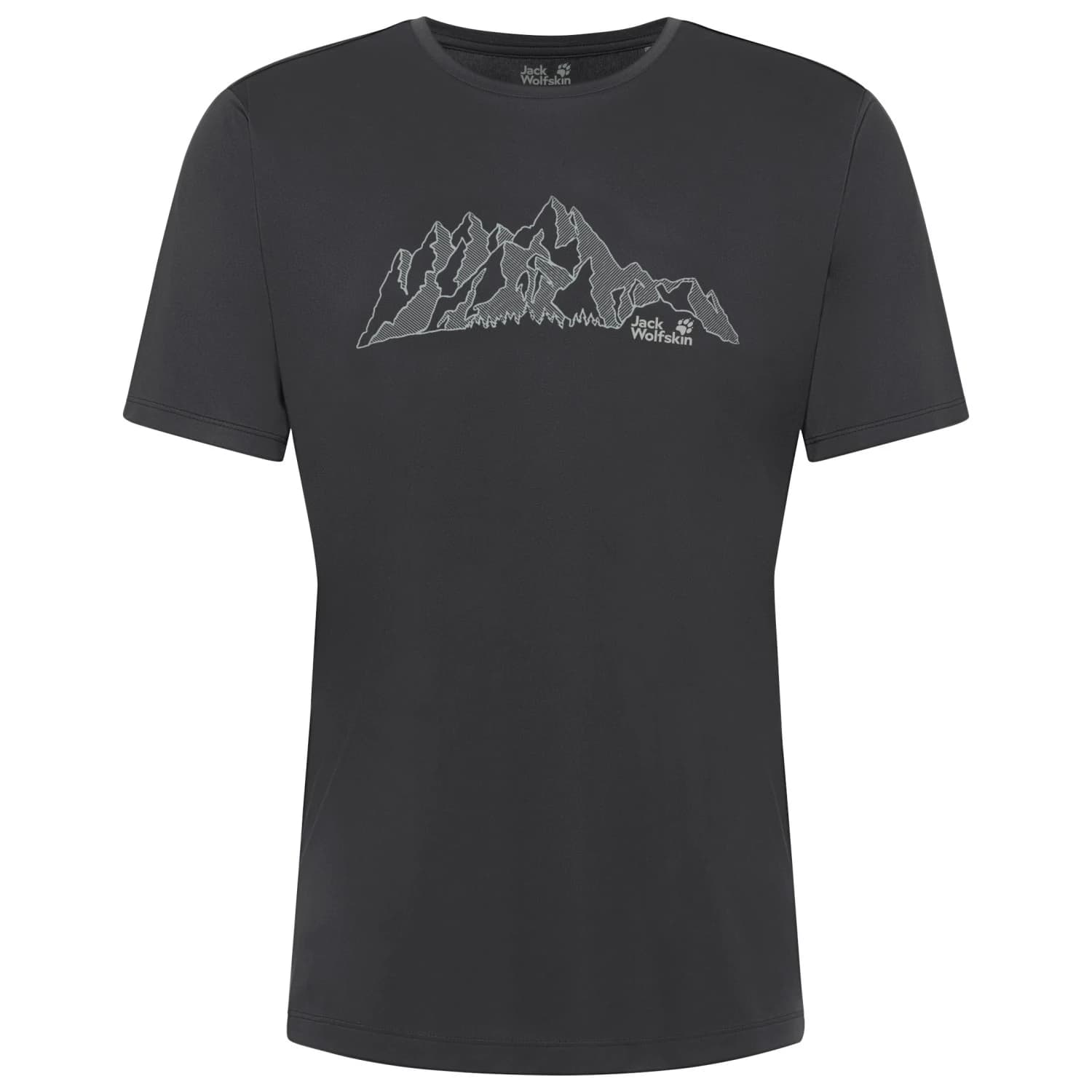 Мъжка спортна тениска Jack Wolfskin Peak Graphic T-Shirt Sport shirt - New Mountain Phantom