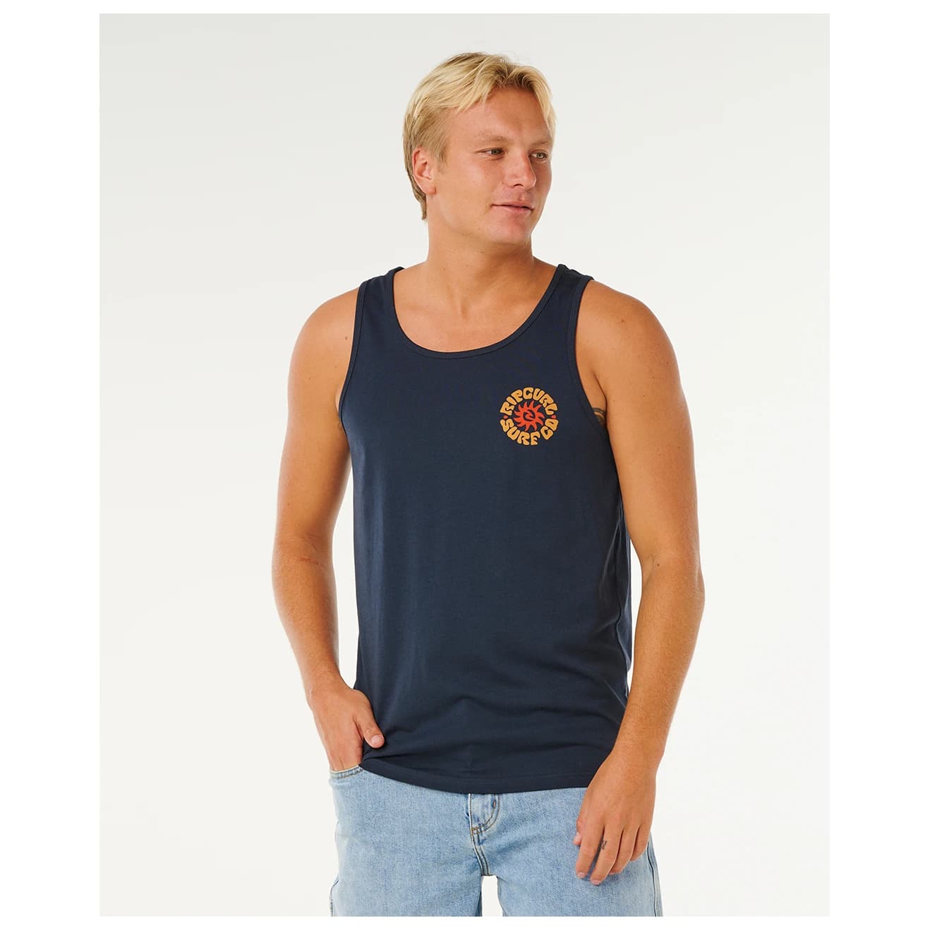 Мъжки потник с широка презрамка Rip Curl Pacific Rinse Tank Tank top - Dark Navy