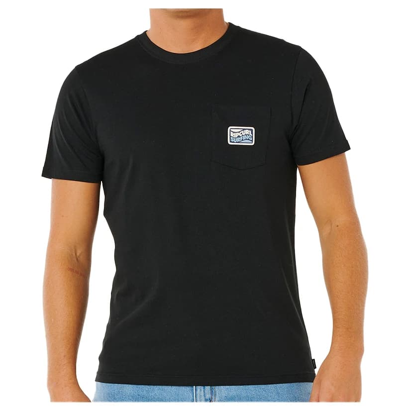 Мъжка тениска Rip Curl Streamline Pocket Badge Tee T-shirt - Black