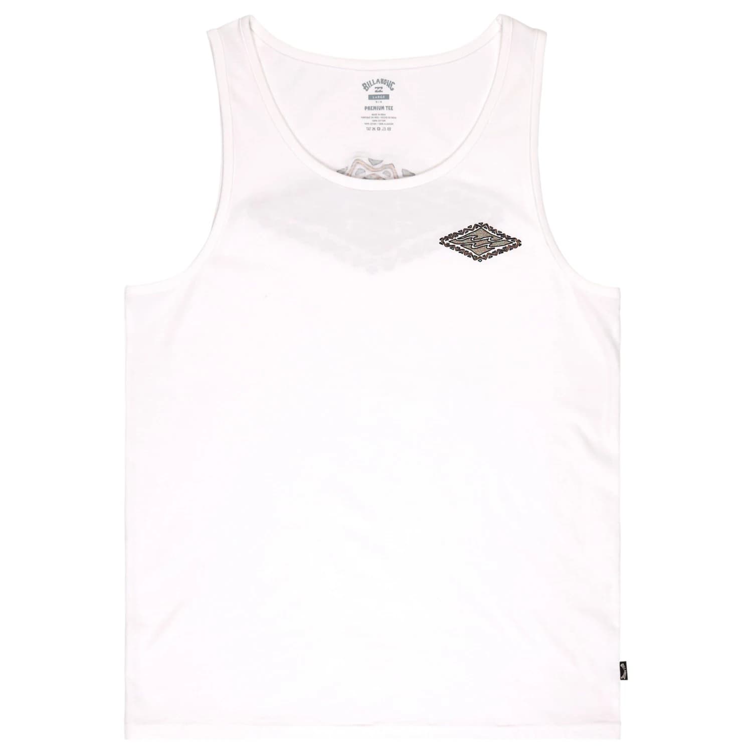 Мъжки потник с широка презрамка Billabong Crayon Wave Tank top - White