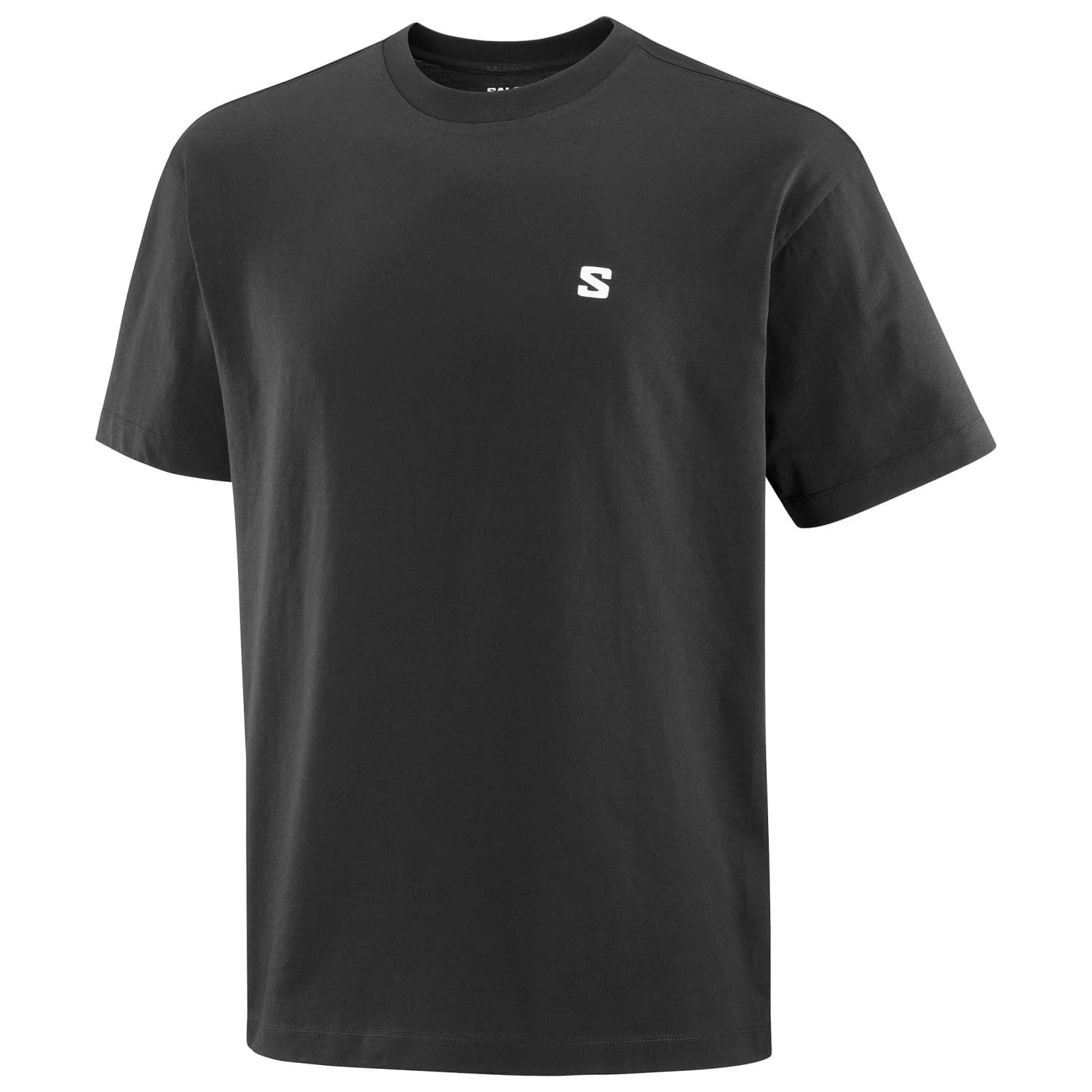 Мъжка тениска Salomon Round Logo Graph T-shirt - Deep Black