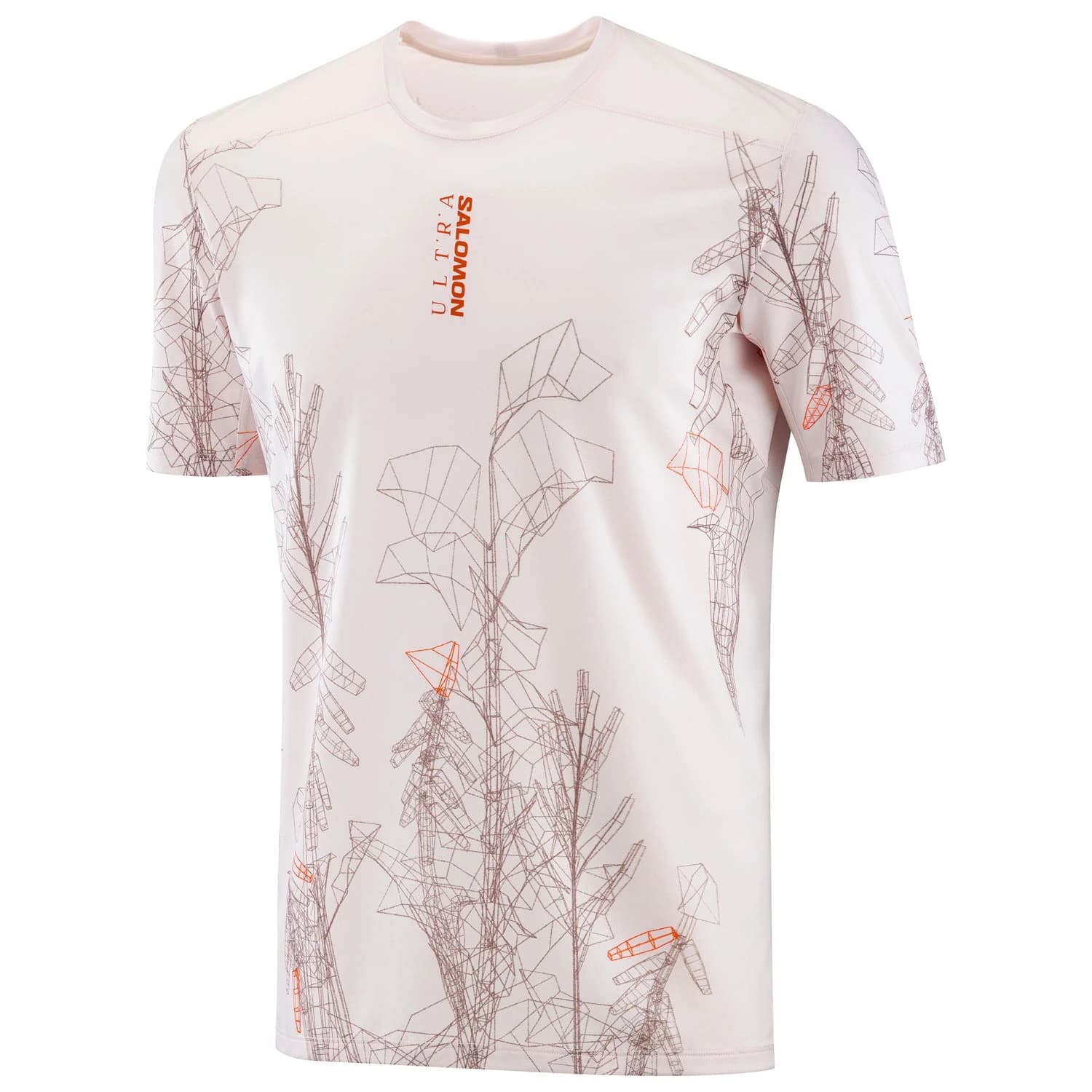 Тениска Salomon S/Lab Ultra Tee AOP Running shirt - Lilac Ash
