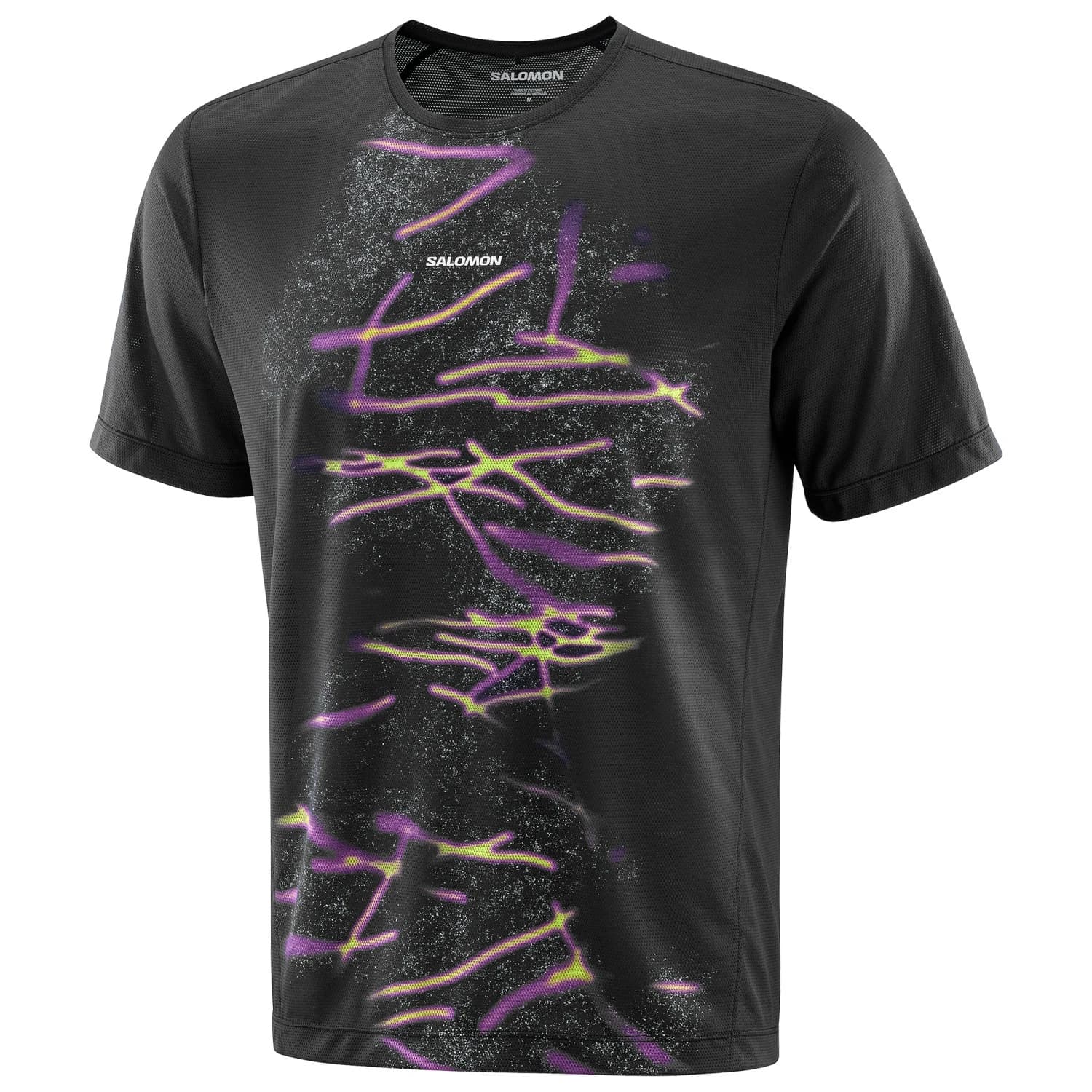 Мъжка тениска Salomon SHKout Core S/S Tee GFX Running shirt - Deep Black