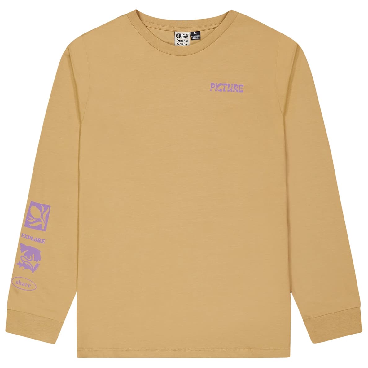 Мъжка блуза с дълъг ръкав Picture Pembroke L/S Tee Longsleeve - Lark Washed