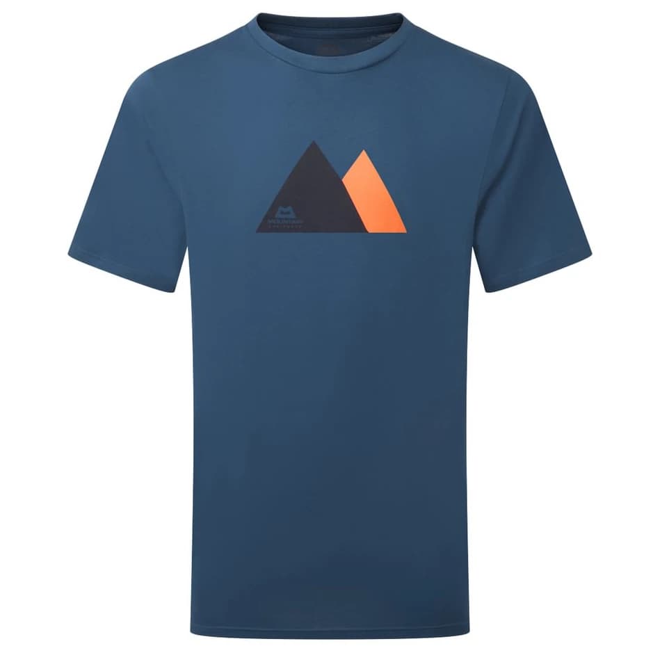 Мъжка тениска Mountain equipment Twin Peaks Tee T-shirt - Denim Blue