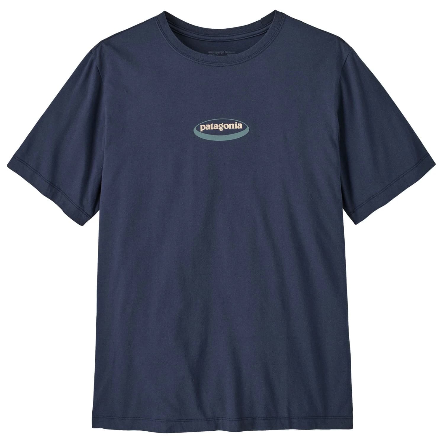 Мъжка тениска Patagonia 95 Oval Logo T-Shirt - New Navy: Kaleido