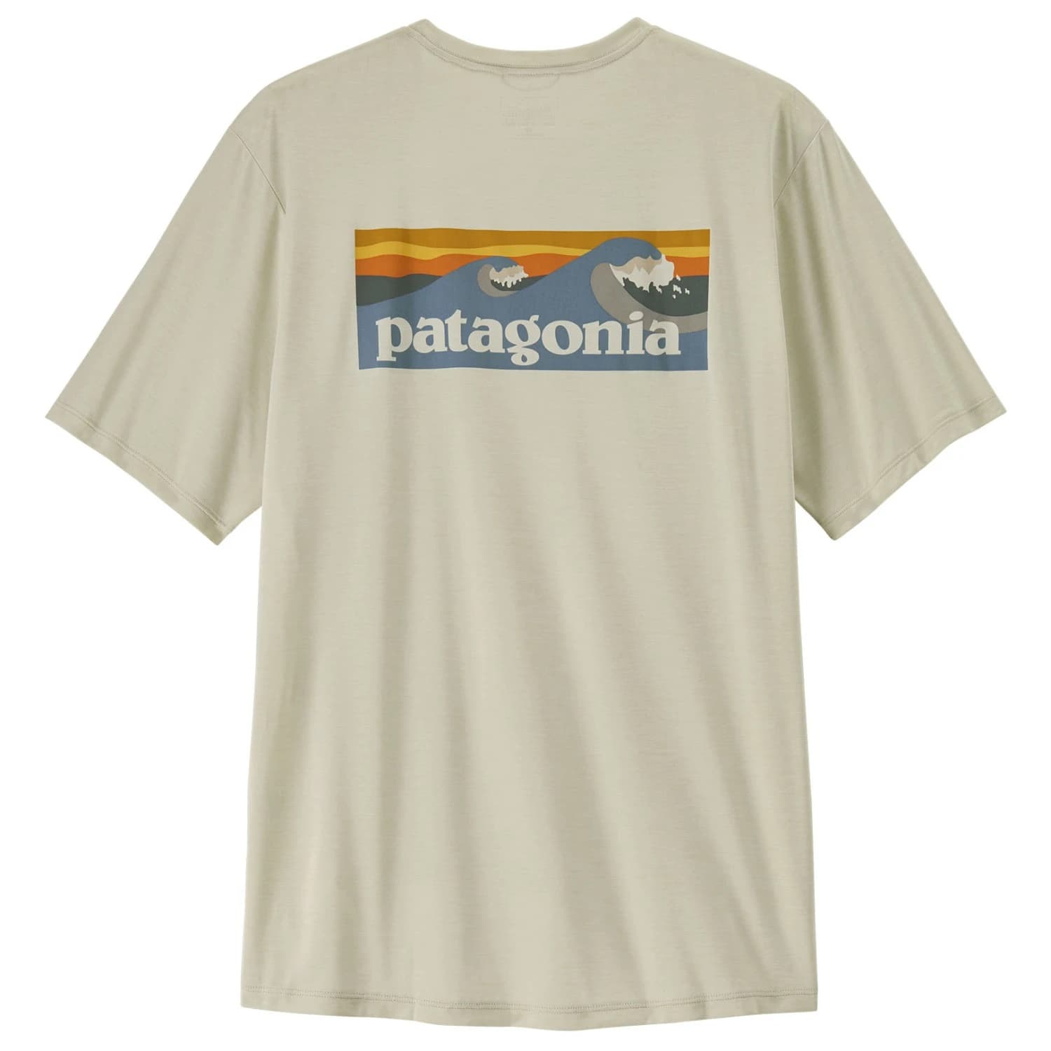 Мъжка спортна тениска Patagonia Cap Cool Daily Shirt Boardshort Logo Sport shirt - Dyno White
