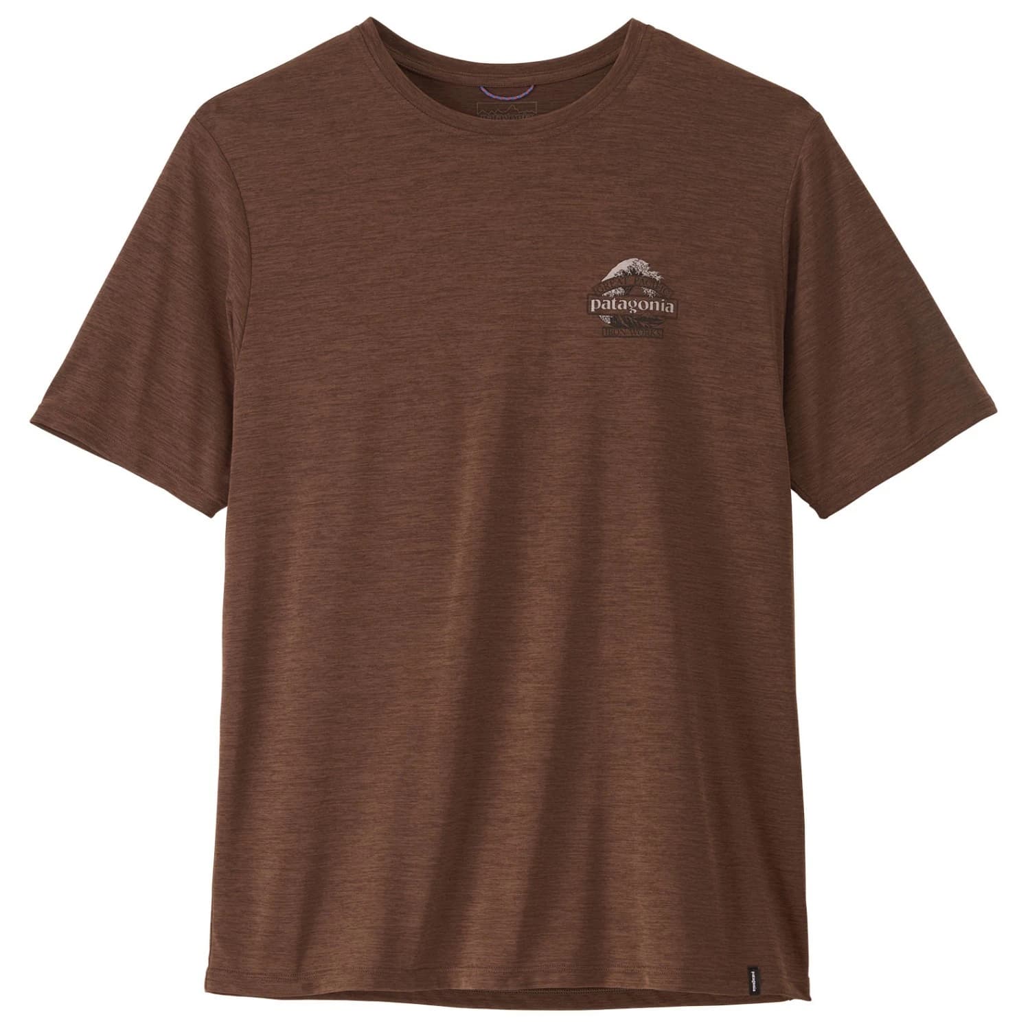Мъжка спортна тениска Patagonia Cap Cool Daily Shirt Great Waves Sport shirt - Berm Brown / Light Berm Brown X-Dye
