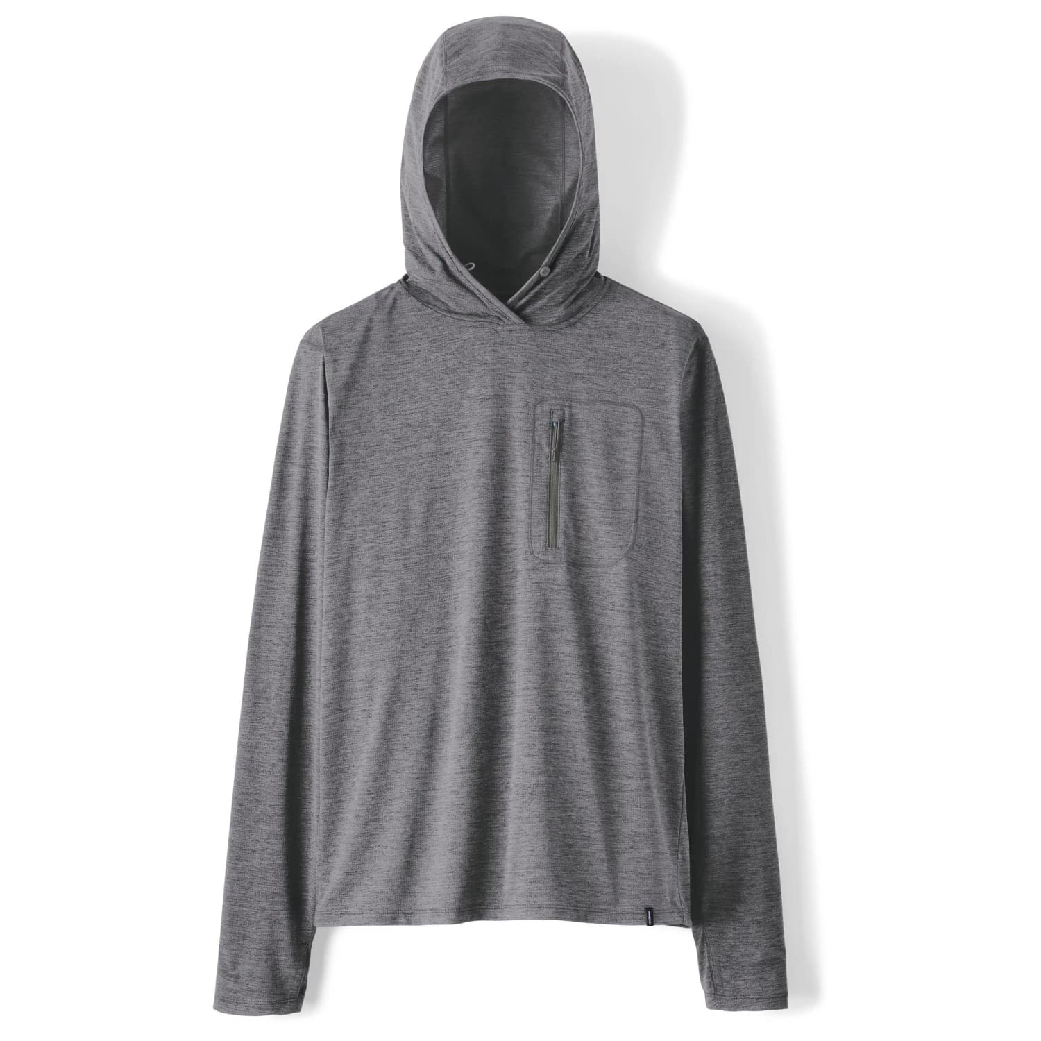 Мъжка спортна тениска Patagonia Cap Cool Sun Hoody Sport shirt - Forge Grey / Noble Grey X-Dye
