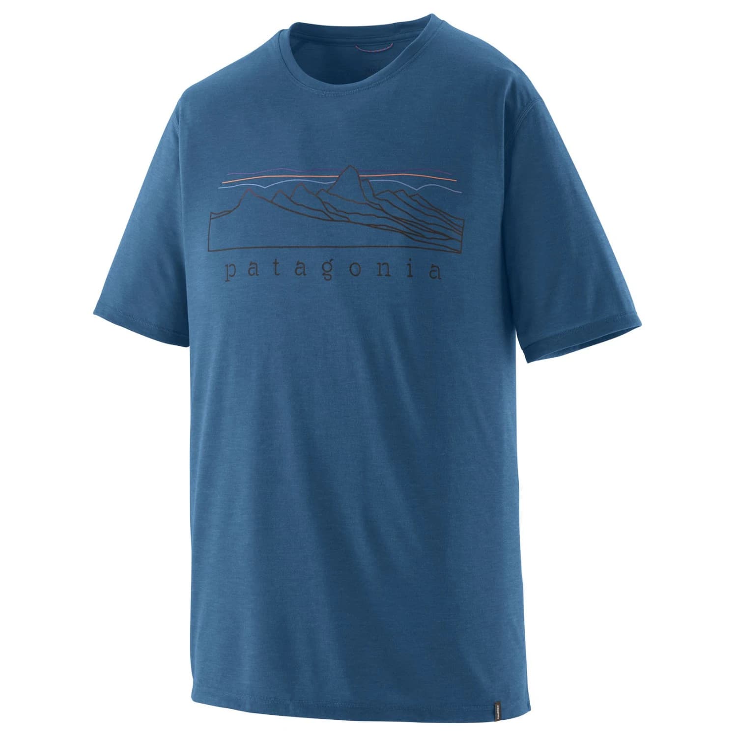 Мъжка спортна тениска Patagonia Cap Cool Trail Shirt Stratapeaks Sport shirt - Aquatic Blue