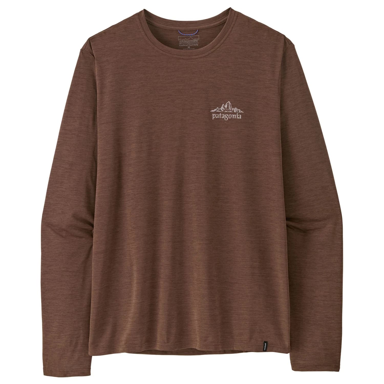 Мъжка спортна тениска Patagonia L/S Cap Cool Daily Shirt Cloud Crag Sport shirt - Berm Brown / Light Berm Brown X-Dye