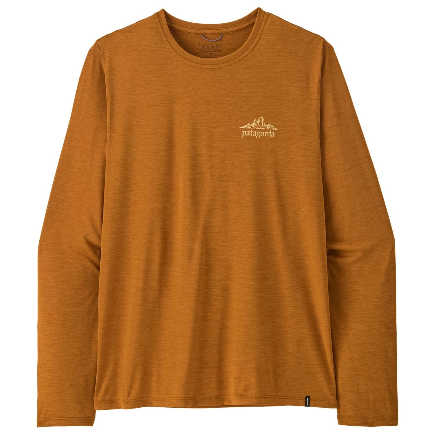 Мъжка спортна тениска Patagonia L/S Cap Cool Daily Shirt Cloud Crag Sport shirt - Cinnamon Brown / Dark Cinnamon Brown X-Dye