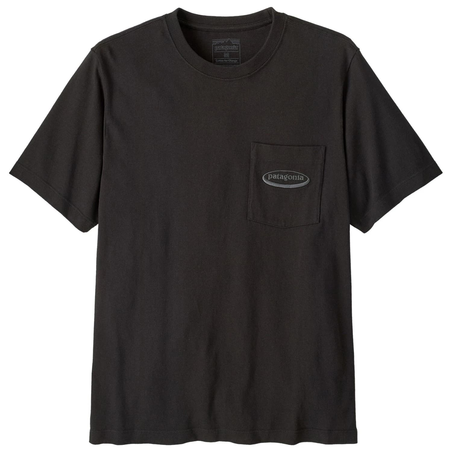 Мъжка тениска Patagonia MW '95 Oval Logo Pocket Tee T-shirt - Black