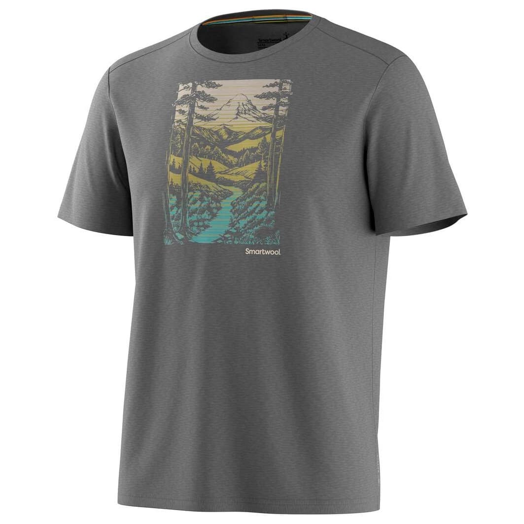 Мериносова блуза Smartwool Winding Trail Active Short Sleeve Merino shirt - Light Gray Heather