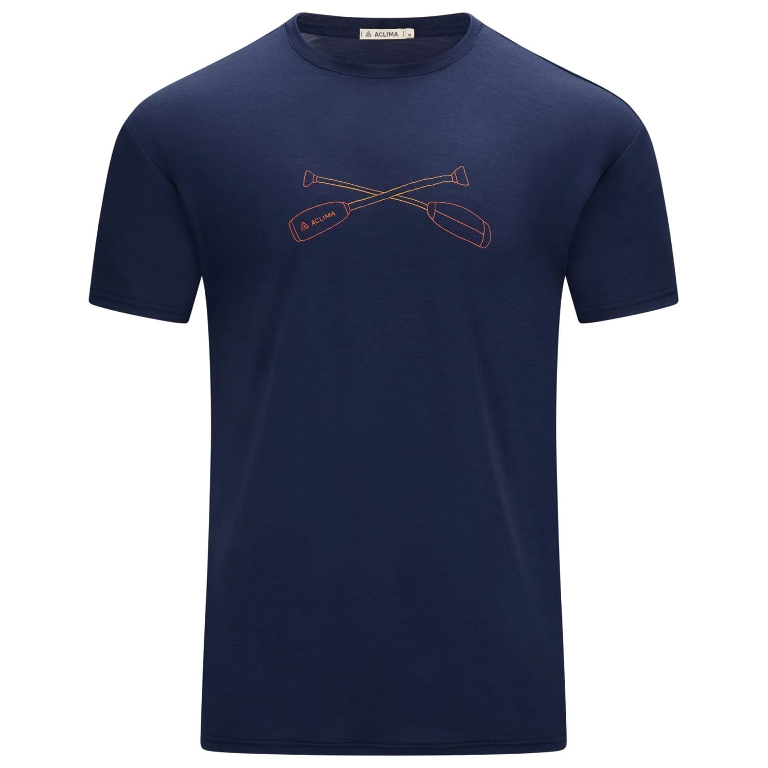 Мъжка мериносова блуза Aclima Lightwool 140 Tee Oars Merino shirt - Navy Blazer