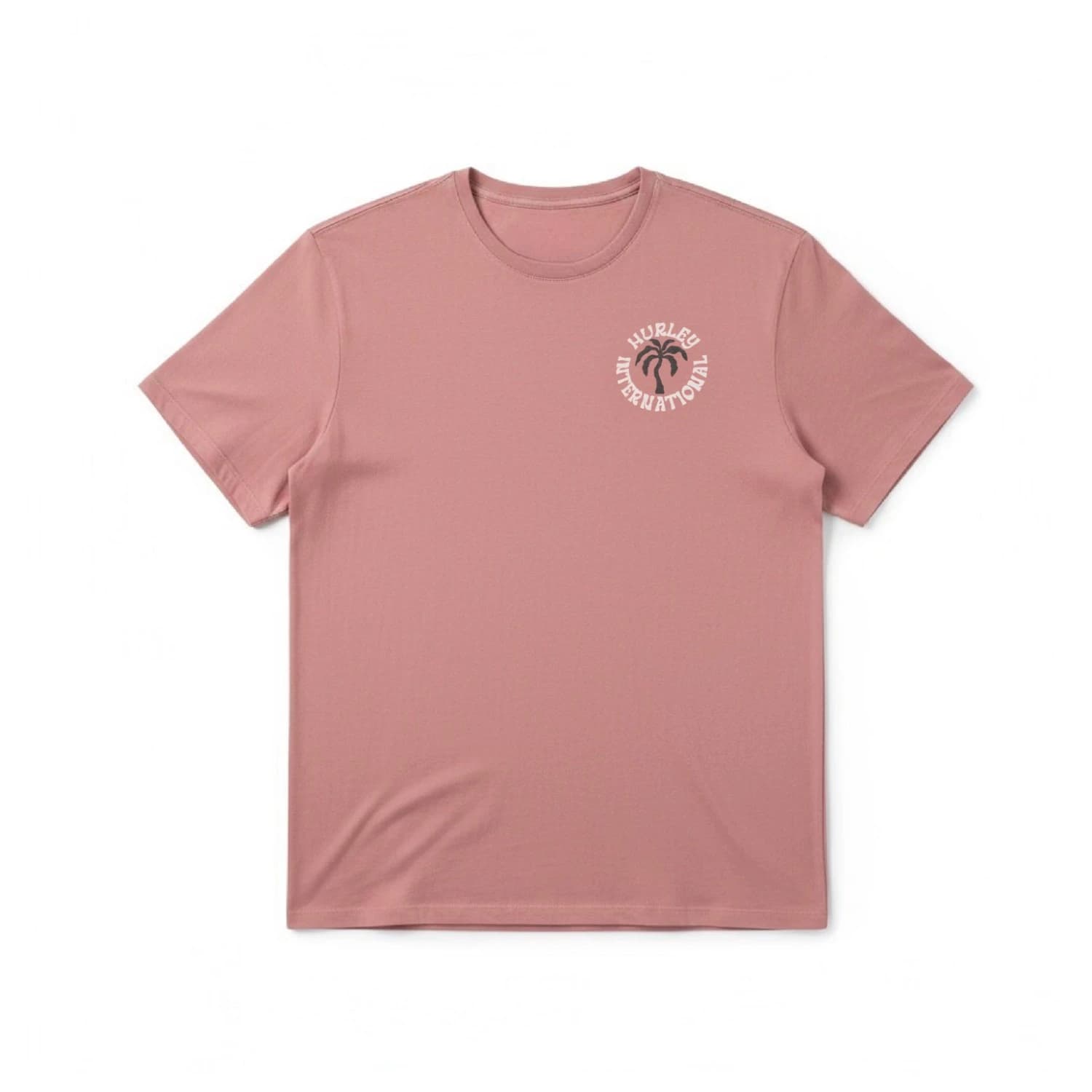 Мъжка тениска Hurley Palm S/S T-shirt - Phantom Rose