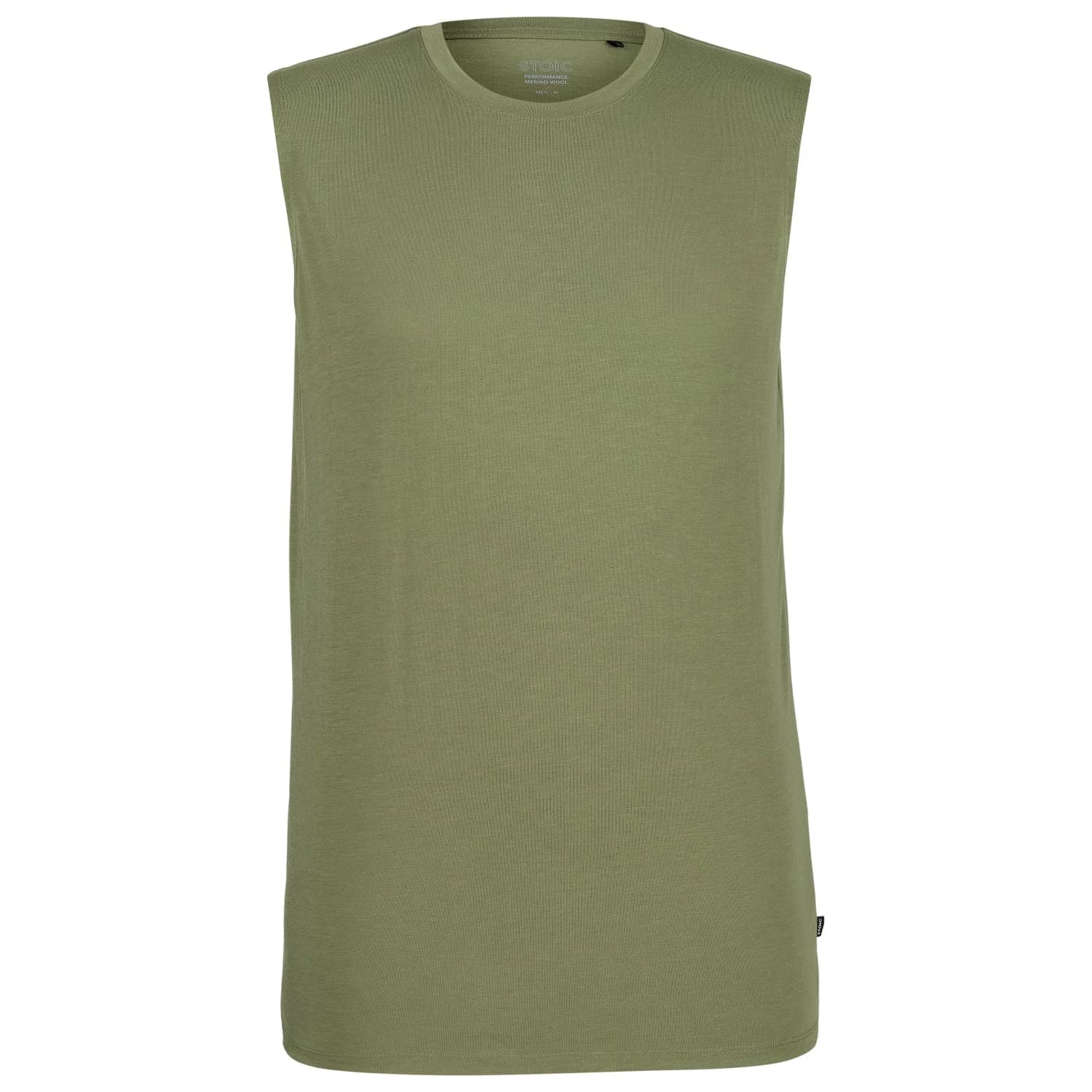 Мъжки потник с широка презрамка Stoic PerformanceMerino BorgholmSt. Tank Sport shirt - Moss Green