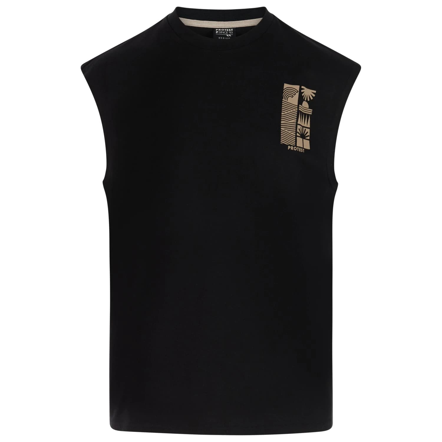 Мъжки потник с широка презрамка Protest PRTDilston Tank top - True Black