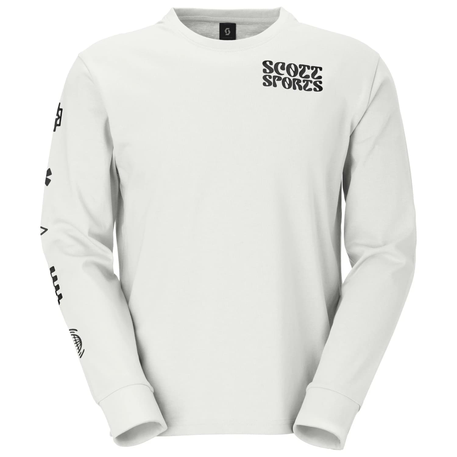 Мъжка блуза с дълъг ръкав Scott Tee Graphic L/S Longsleeve - White