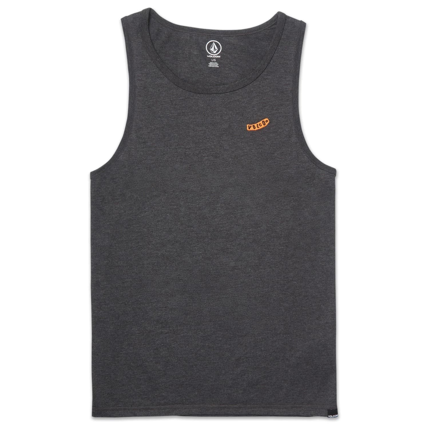 Мъжки потник с широка презрамка Volcom Pistol Stone Heather Tank Top - Heather Black