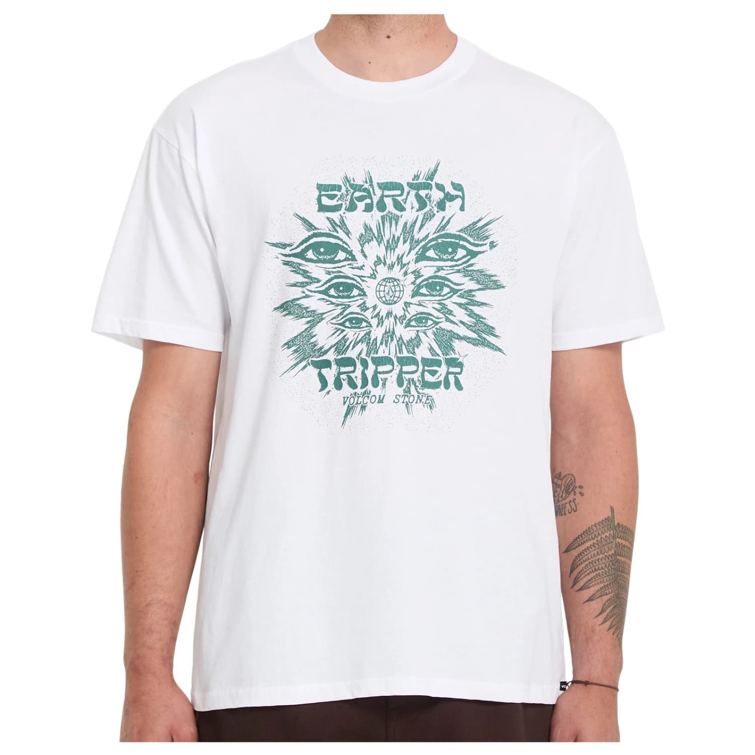 Мъжка тениска Volcom Remote Viewer S/S Tee T-shirt - White