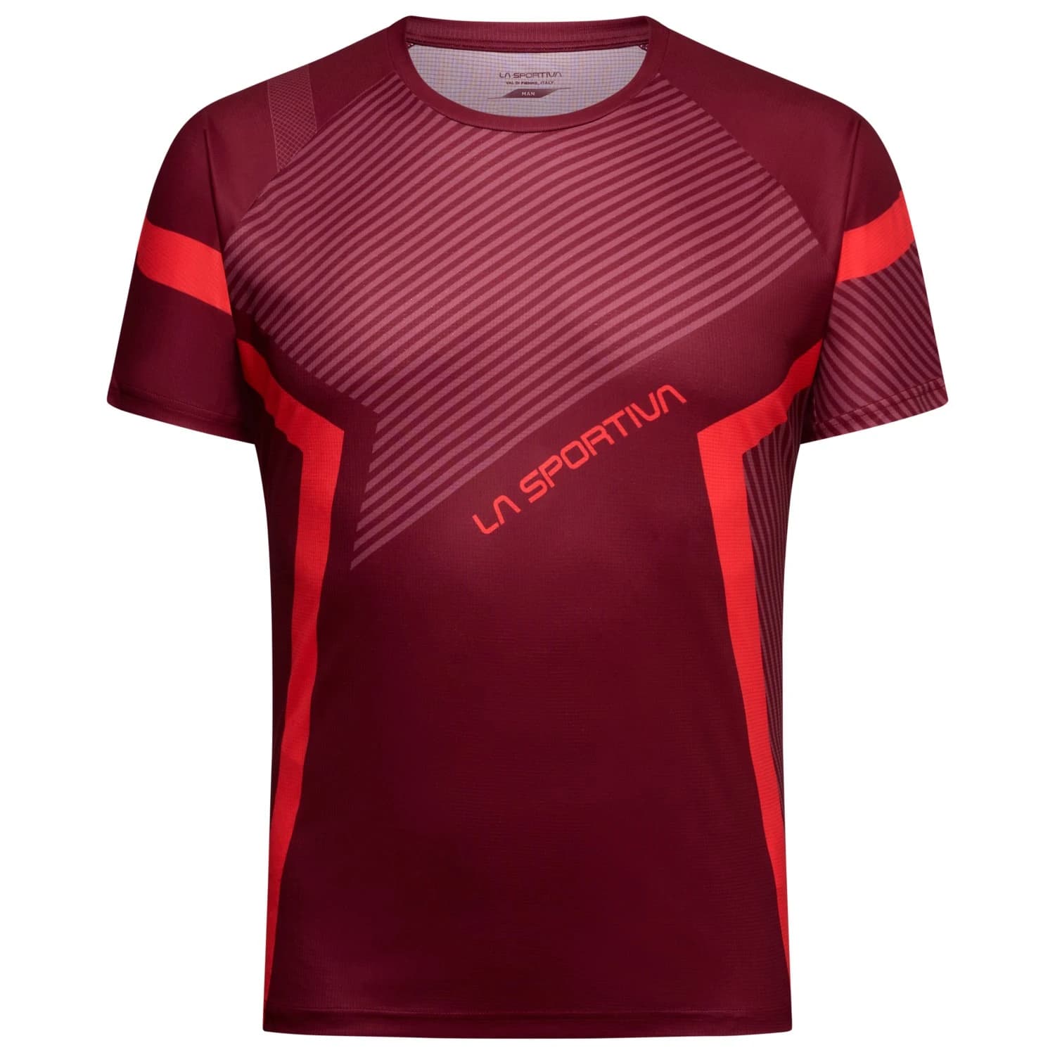 Мъжка тениска La Sportiva Flow T-Shirt Running shirt - Redwood / Mountain Red