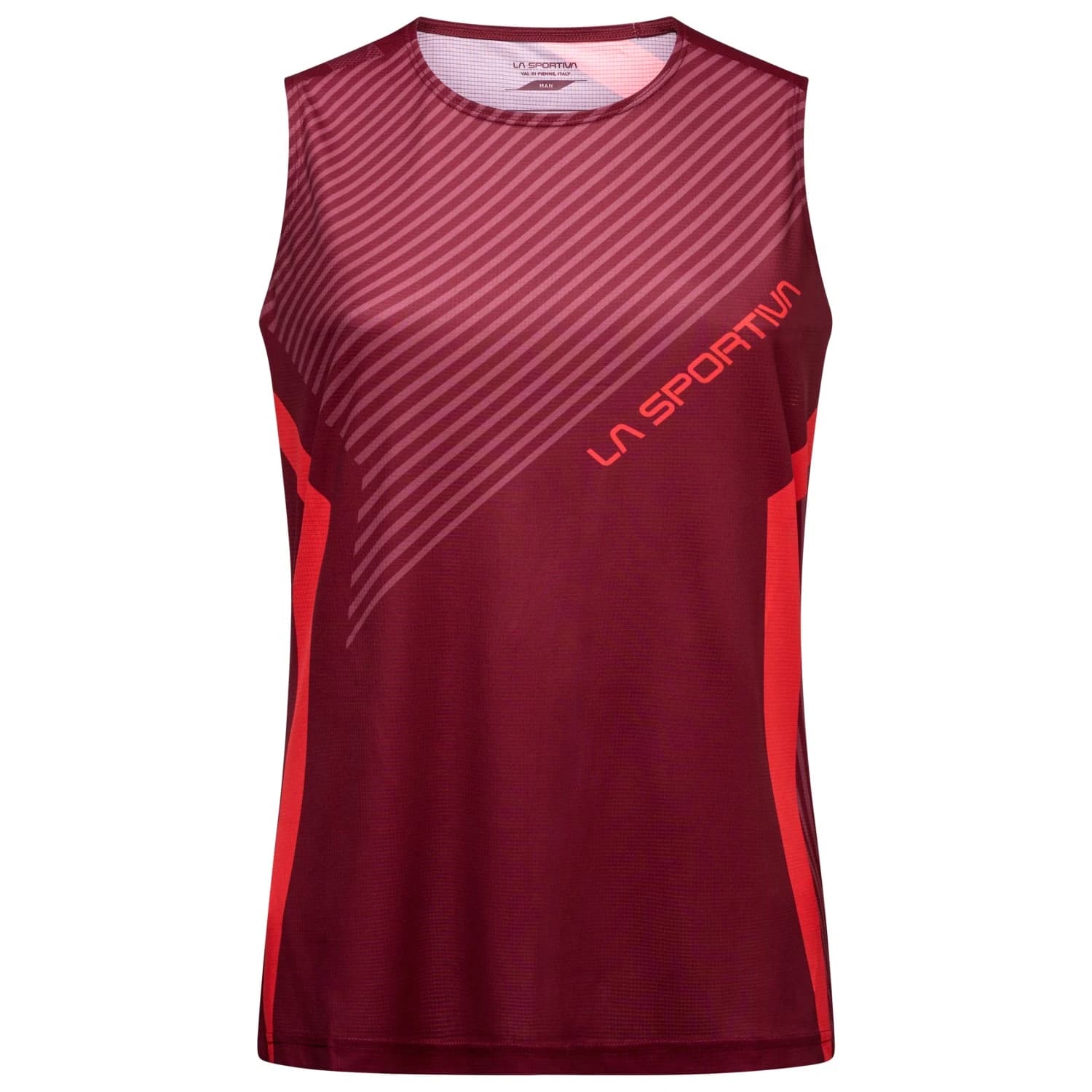 Мъжка тениска La sportiva Flow Tank Running shirt - Redwood / Mountain Red