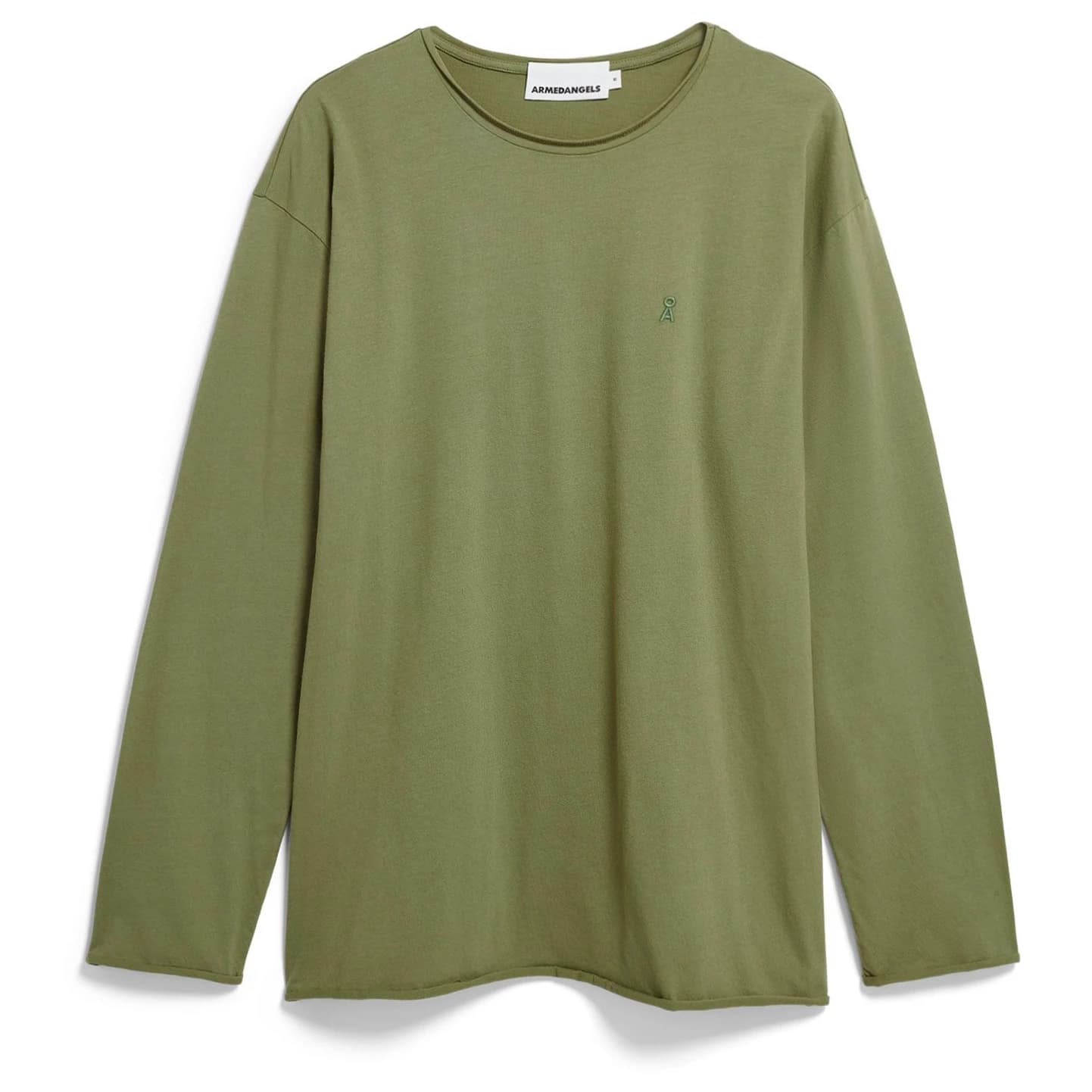 Мъжка блуза с дълъг ръкав ARMEDANGELS Jaames Longsleeve Brushed Longsleeve - Fatigue Green