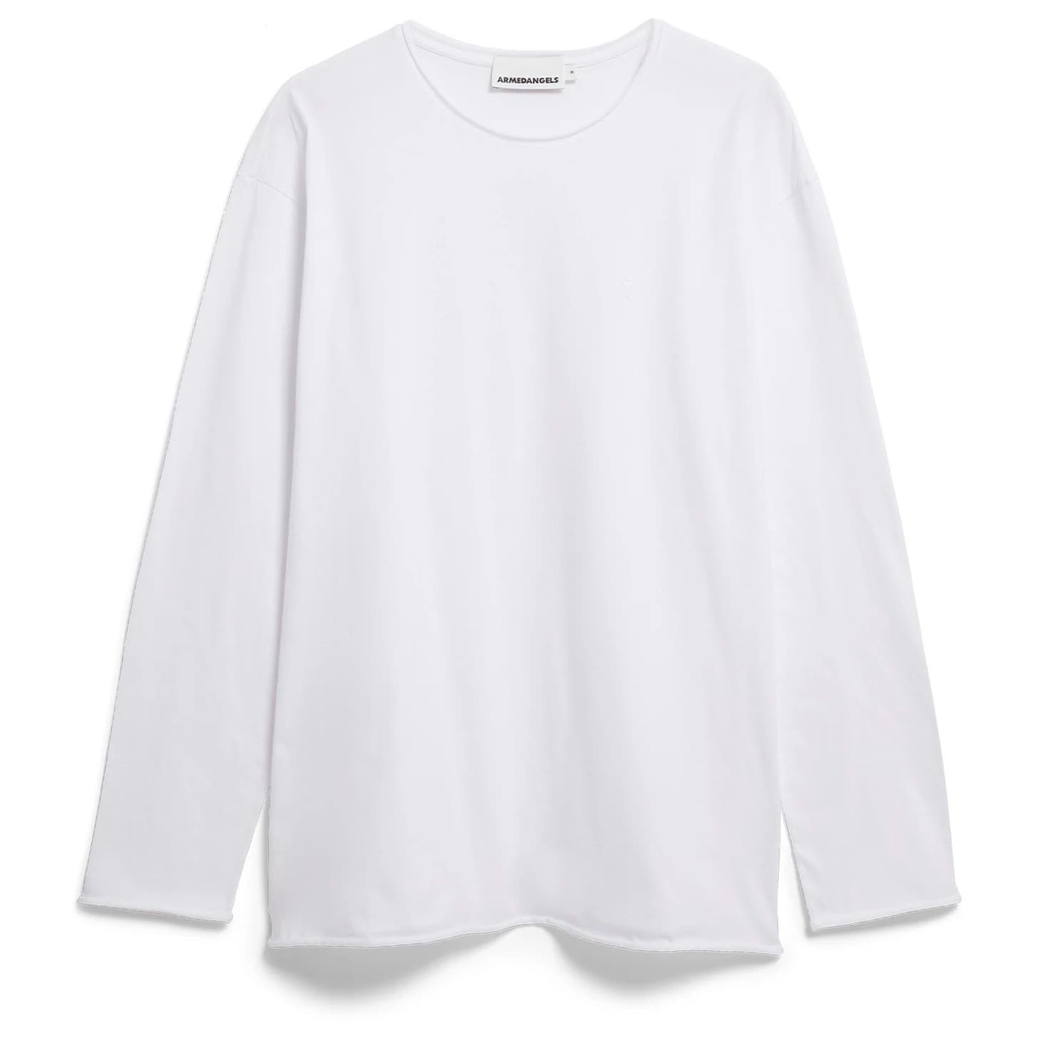 Мъжка блуза с дълъг ръкав ARMEDANGELS Jaames Longsleeve Brushed Longsleeve - White