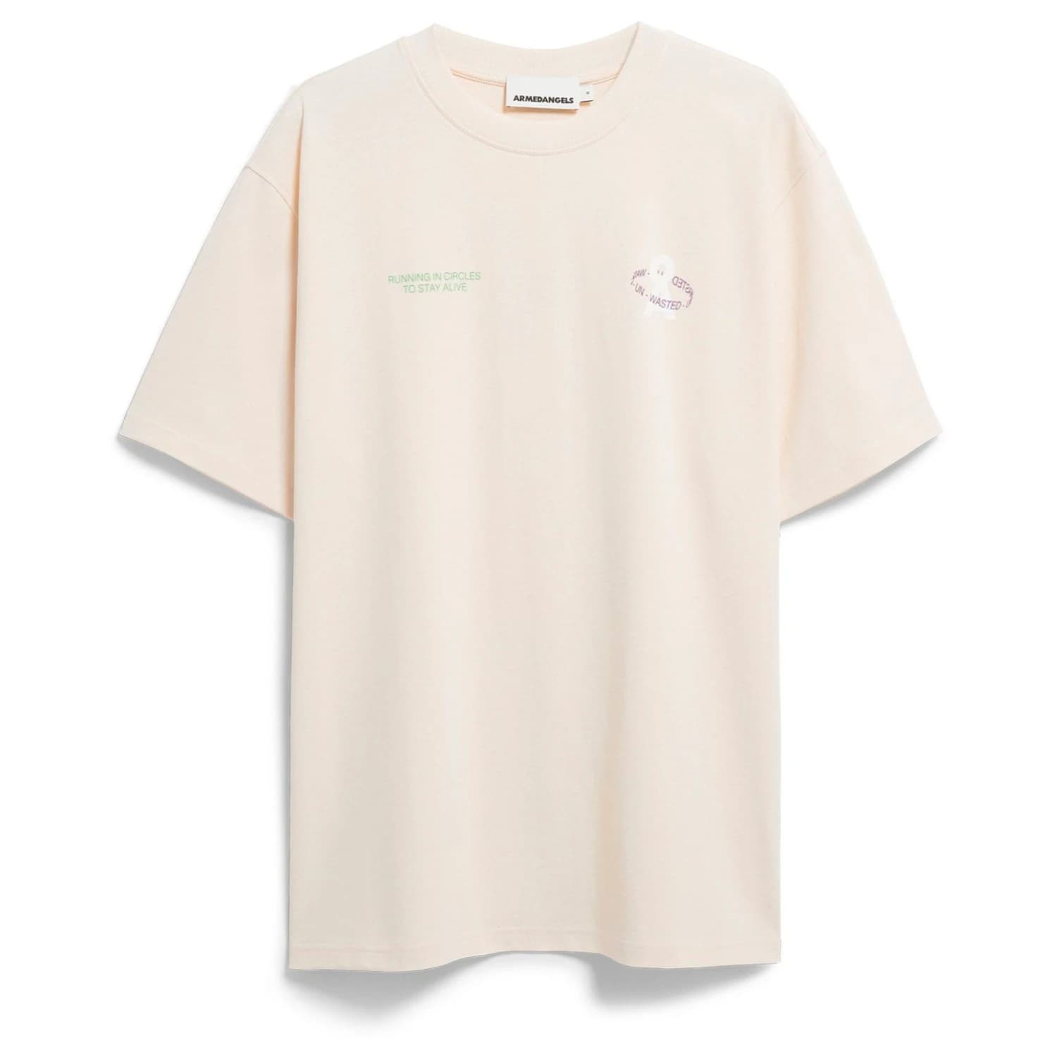 Мъжка тениска ARMEDANGELS Maarkos Un-Wasted T-shirt - Pure