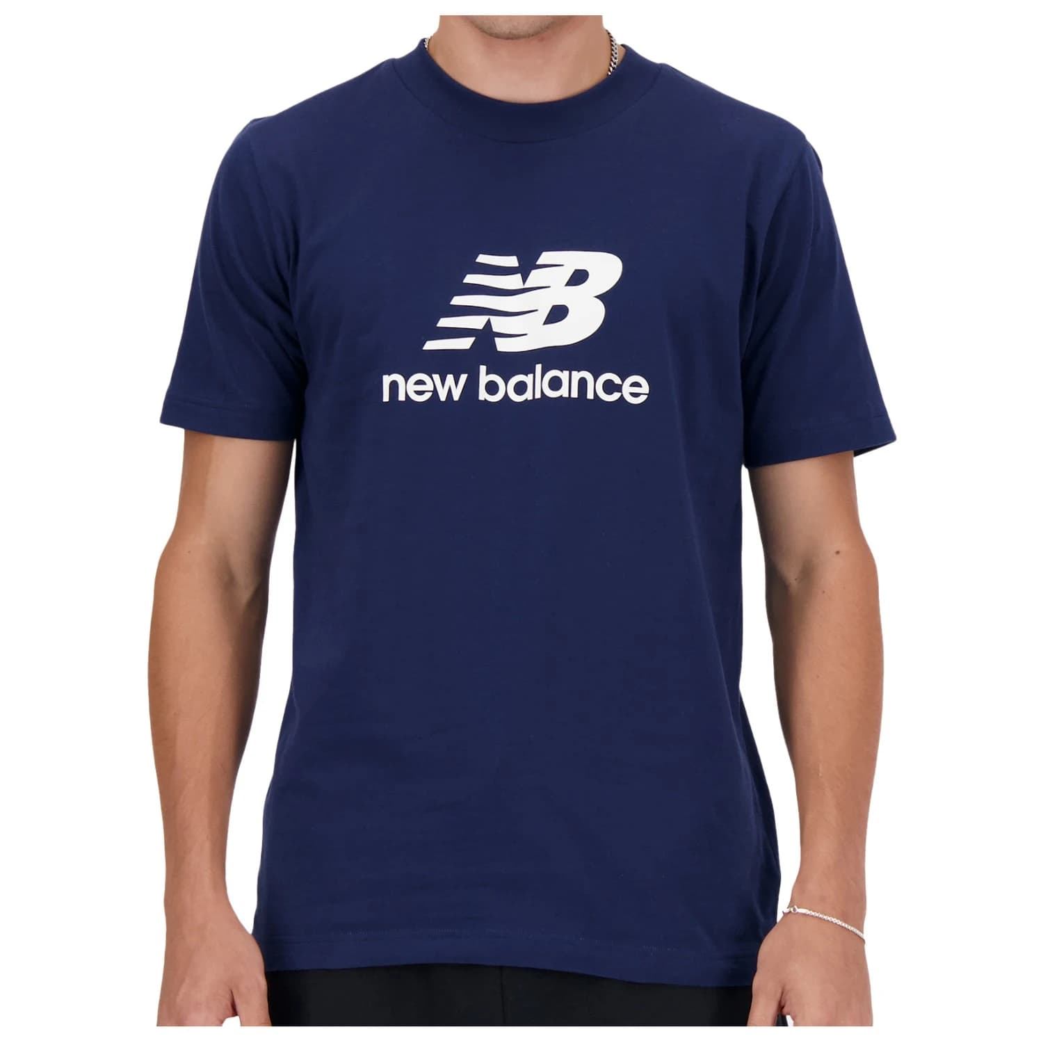 Мъжка тениска New Balance Sport Essentials Logo T-Shirt - NB Navy