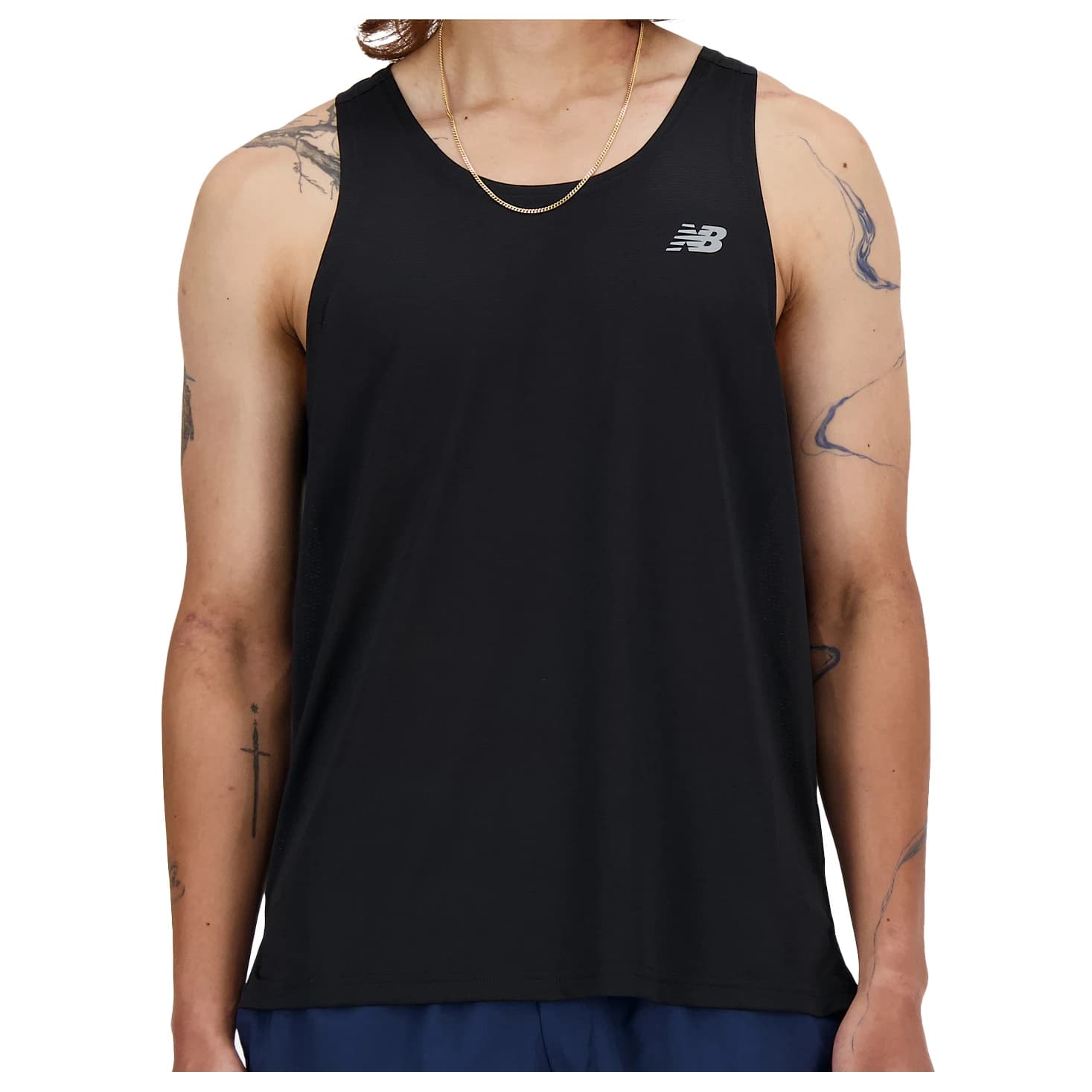 Мъжки потник с широка презрамка New Balance Sport Essentials Tank Tank top - Black