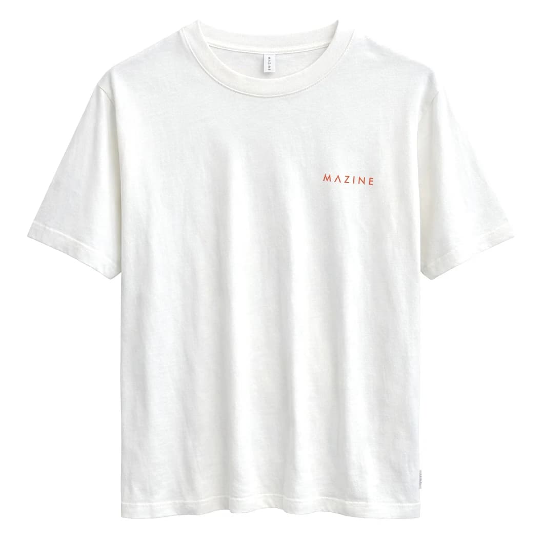 Мъжка тениска Mazine Day Off Back Print T-Shirt - Offwhite / Orange