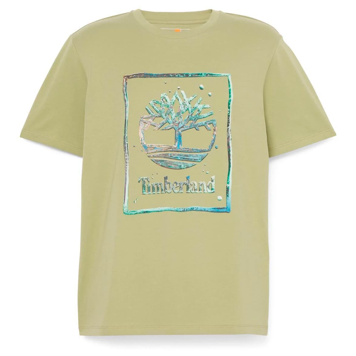 Мъжка тениска Timberland Water Stack Logo S/S Tee T-shirt - Sage