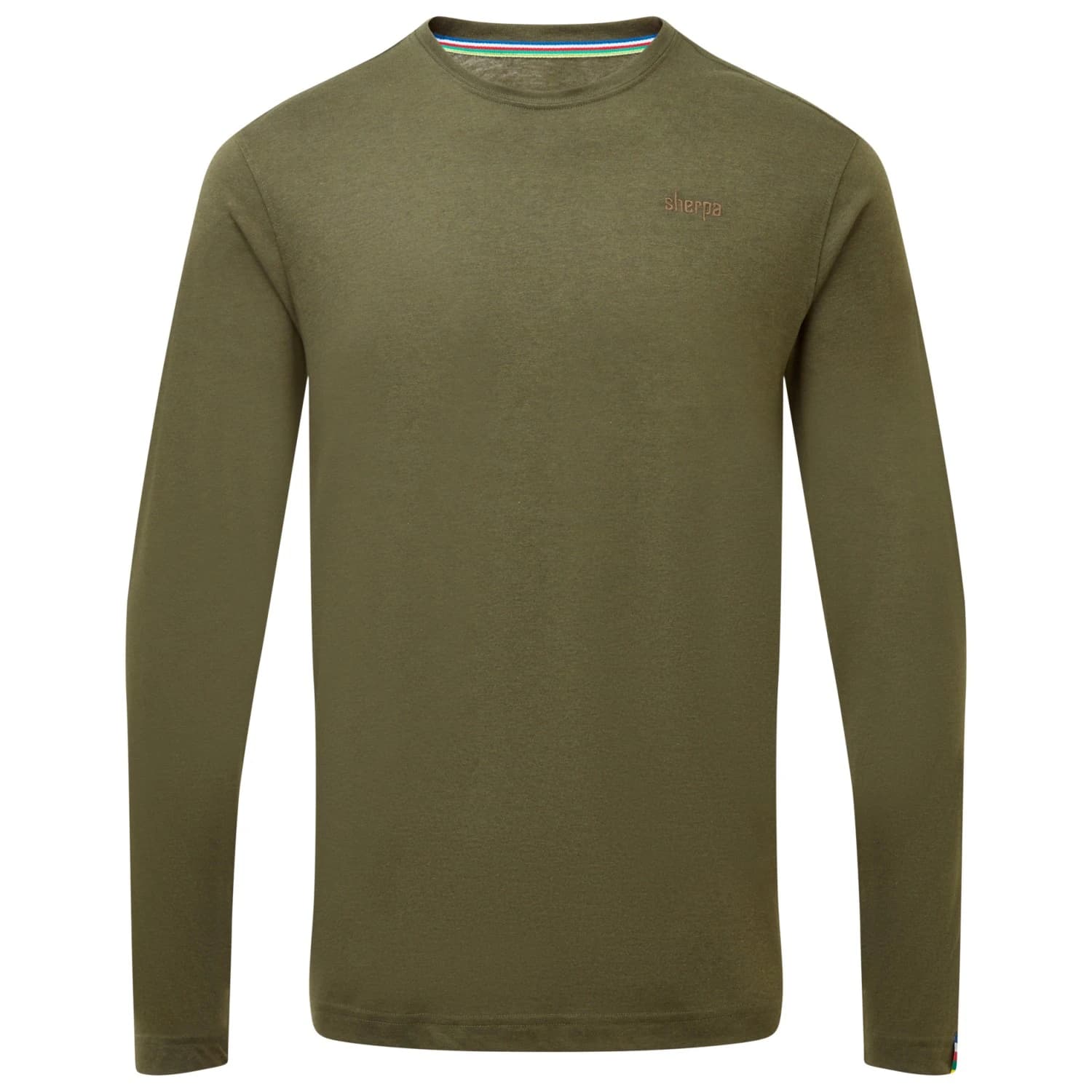 Мъжка блуза с дълъг ръкав Sherpa Bali L/S Crew Longsleeve - Evergreen