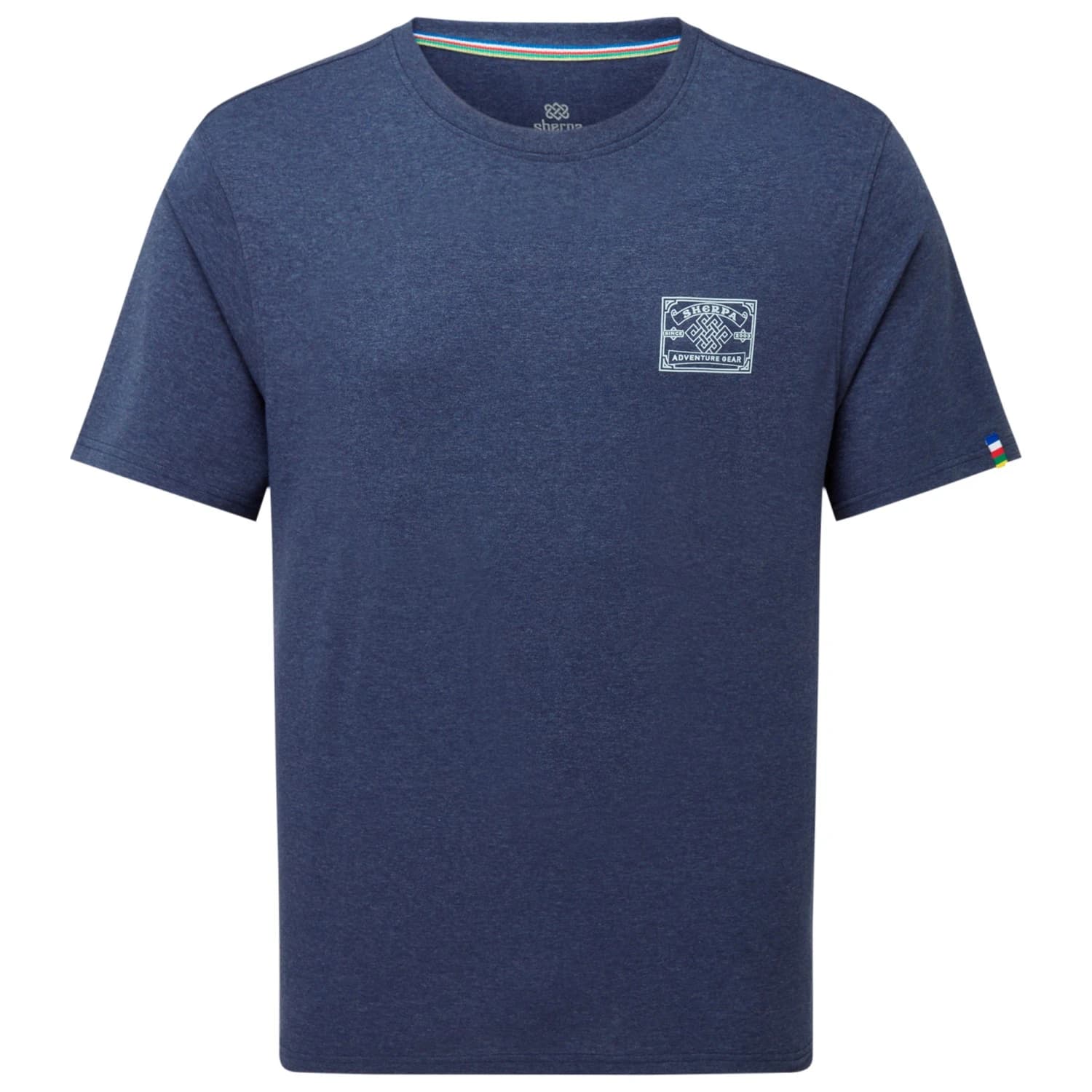 Мъжка тениска Sherpa Jutnu Badge Tee T-shirt - Rathee Blue
