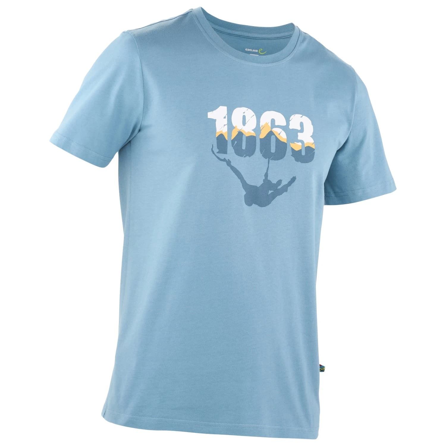 Мъжка тениска Edelrid Highball T-Shirt V T-shirt - Stone Blue