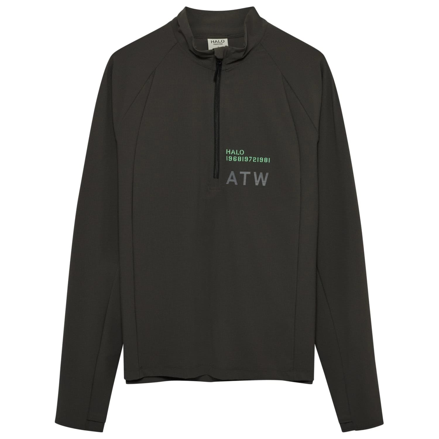Блуза с дълъг ръкав Halo Halo Air Half Zip Shirt Longsleeve - Raven