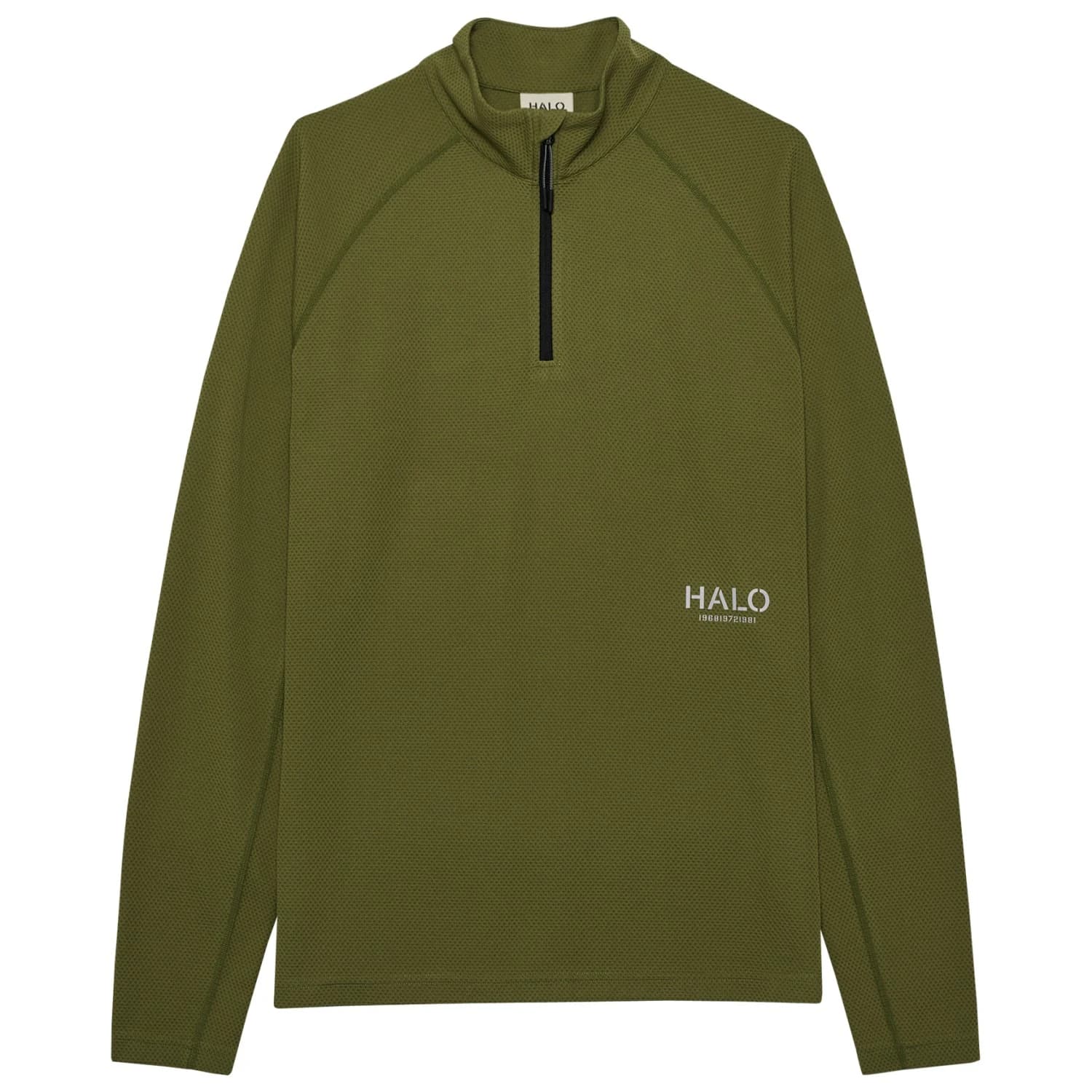 Блуза с дълъг ръкав Halo Halo Sorona Half Zip Longsleeve - Olive Drab