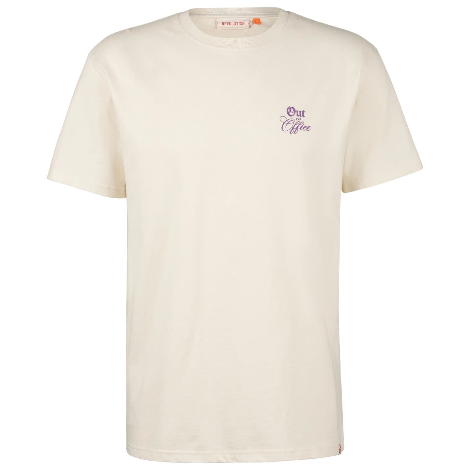 Мъжка тениска Revolution Application T-Shirt Out T-shirt - Offwhite