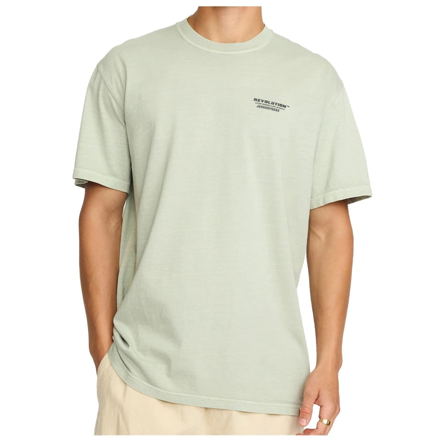 Мъжка тениска Revolution Printed T-Shirt Logo T-shirt - Mint