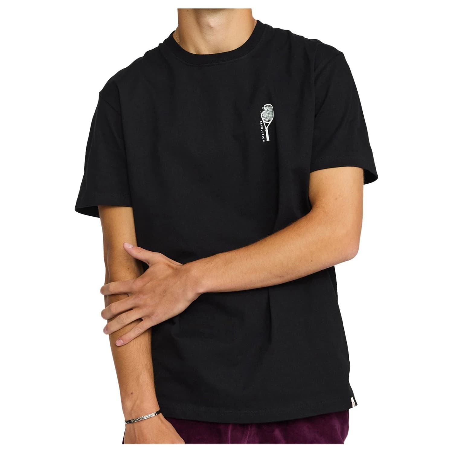 Мъжка тениска Revolution Printed T-Shirt Tennis T-shirt - Black