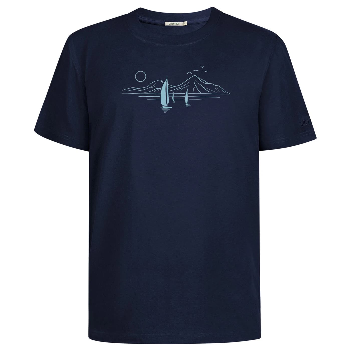 Мъжка тениска GreenBomb Sail Away Fusion T-shirt - Navy