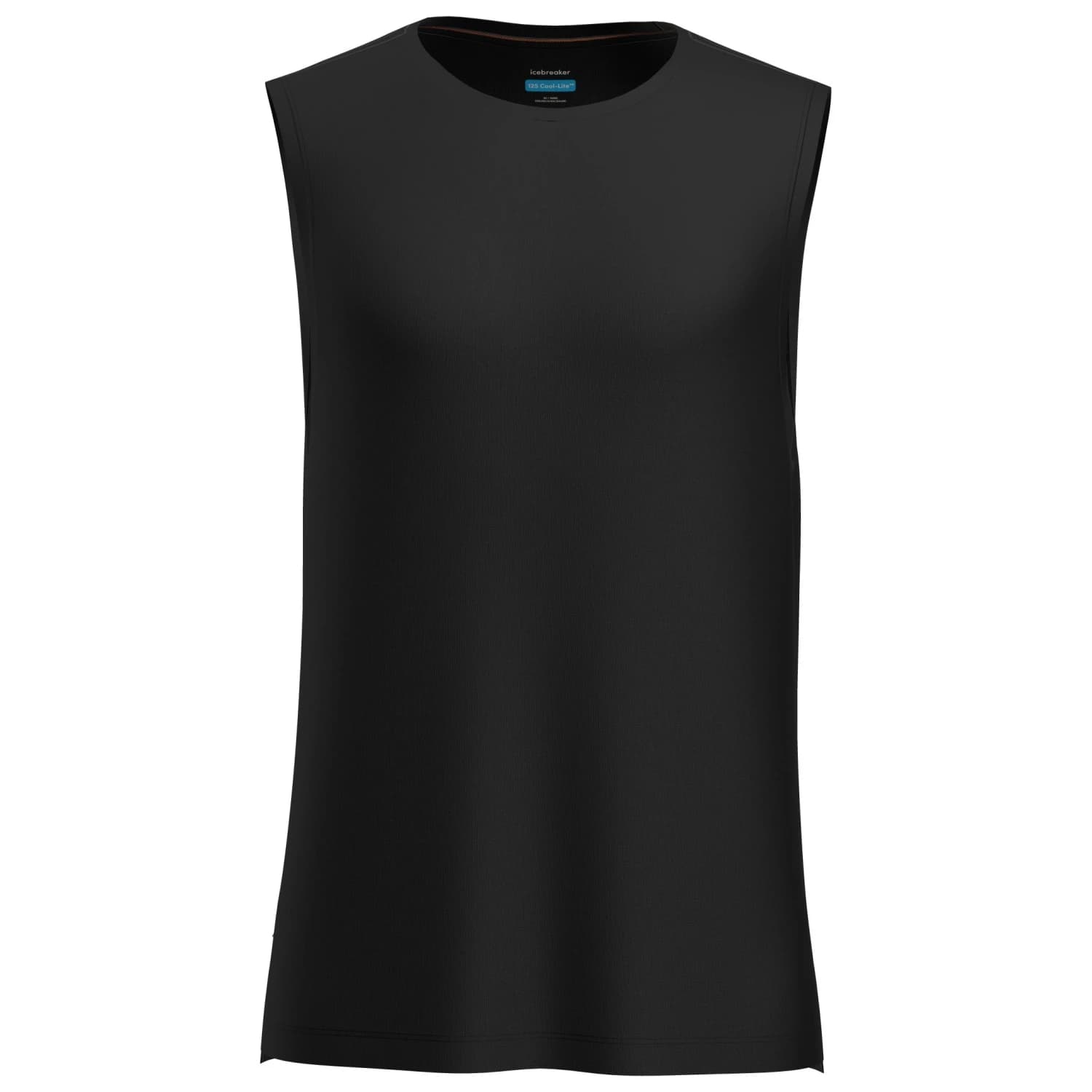 Мъжка мериносова блуза Icebreaker Merino 125 Cool-Lite SpheTank Sport shirt - Black
