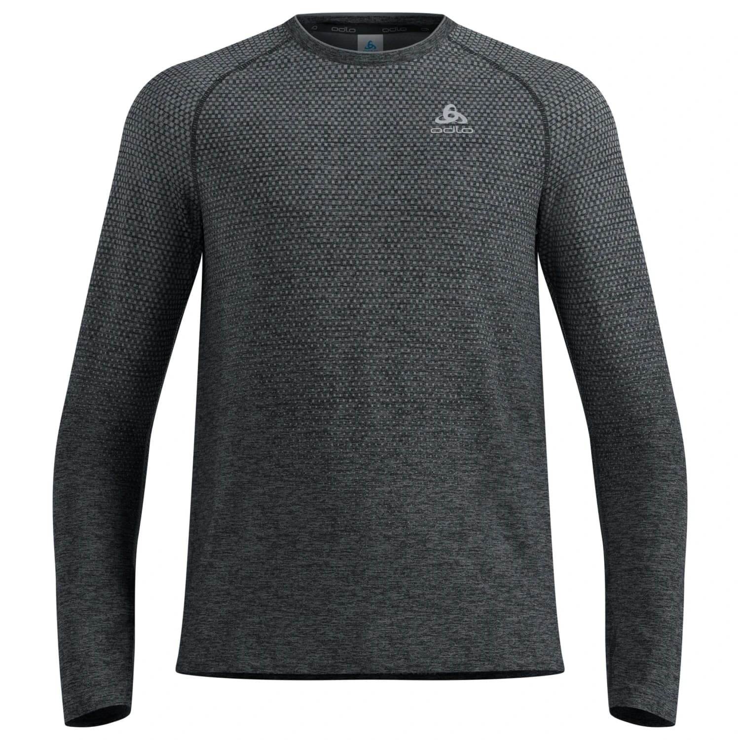 Мъжка тениска Odlo Essential Seamless T-Shirt Crew Neck L/S Running shirt - Grey Melange
