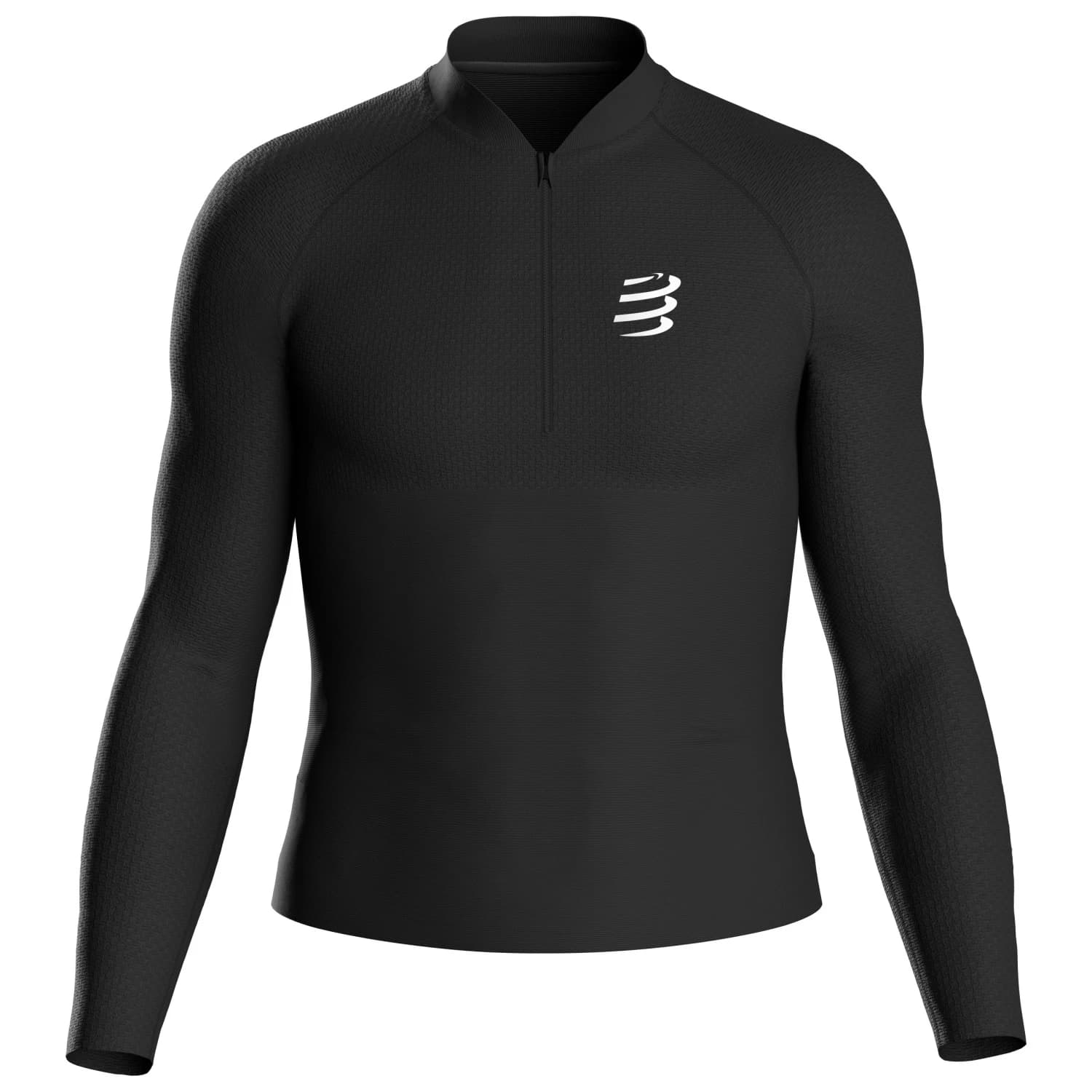 Тениска Compressport 3D Thermo Merino L/S Top Running shirt - Black / White