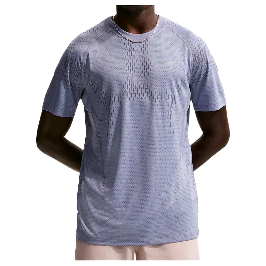 Мъжка тениска Nike Stride Dri-FIT ADV Short-Sleeve Running Top Running shirt - Iron Purple / Dark Raisin / Reflective Silver