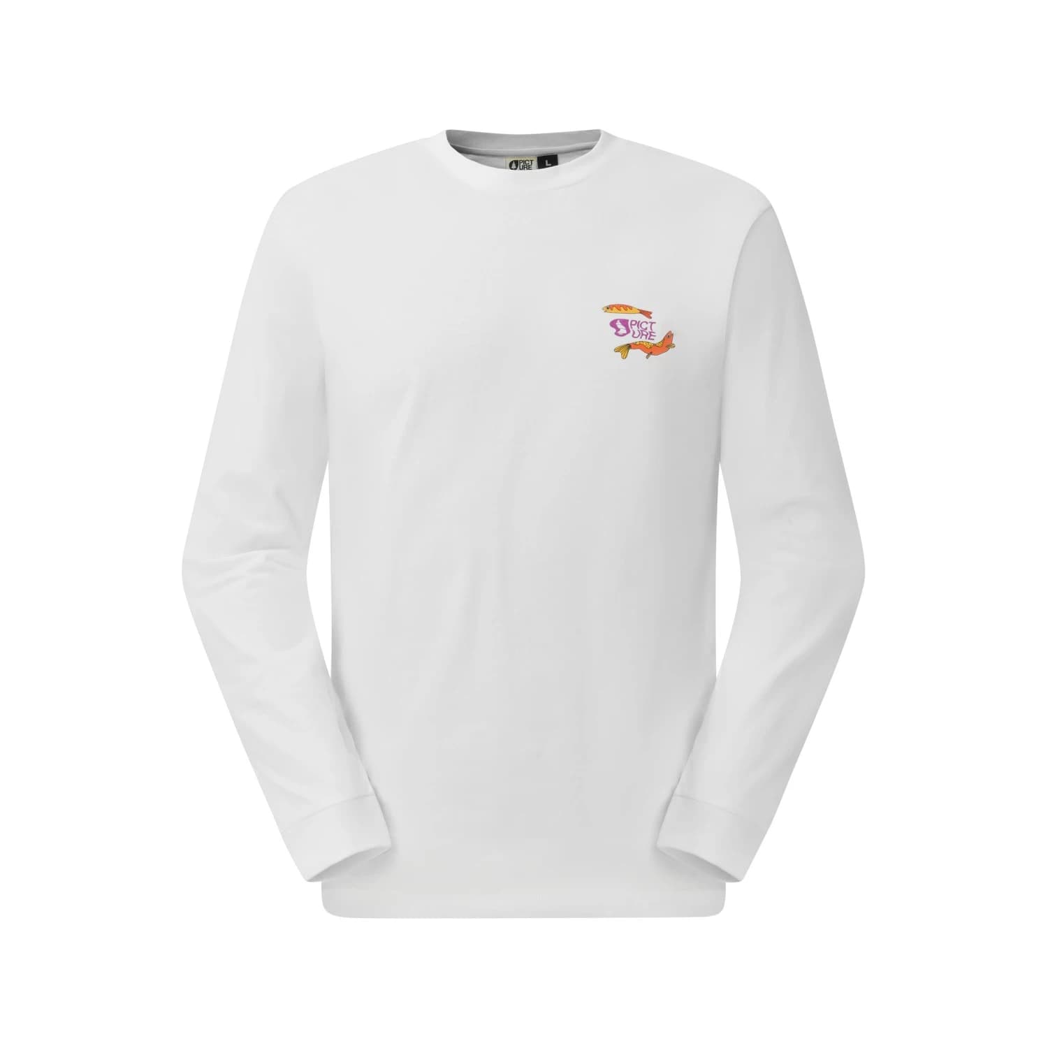 Мъжка блуза с дълъг ръкав Picture Kenoma L/S Tee Longsleeve - White